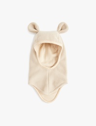 Tavşan Kulak Detaylı Kapşonlu Bere