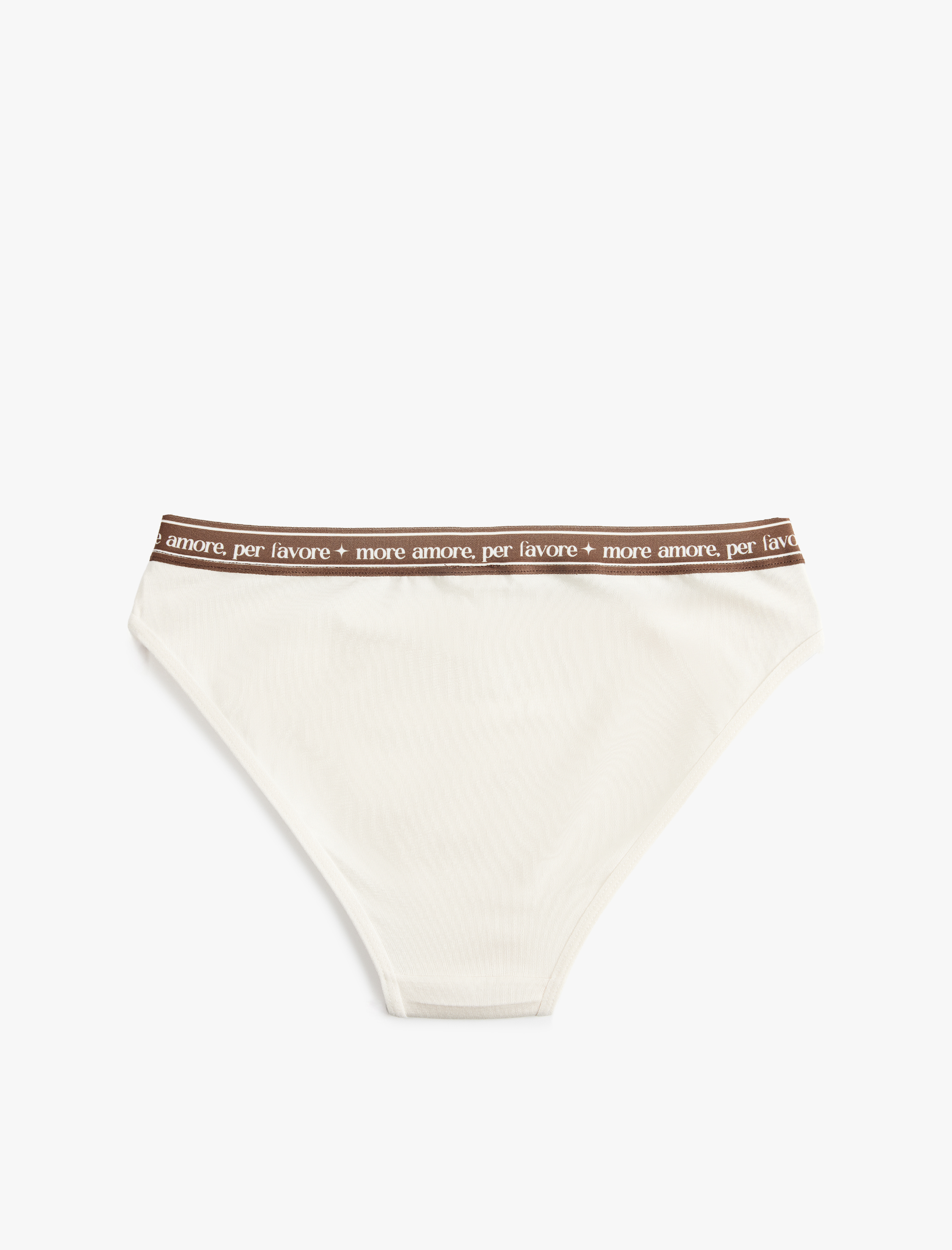 Rahat Kalıp Baskılı Bel Detaylı Pamuklu Brief Külot