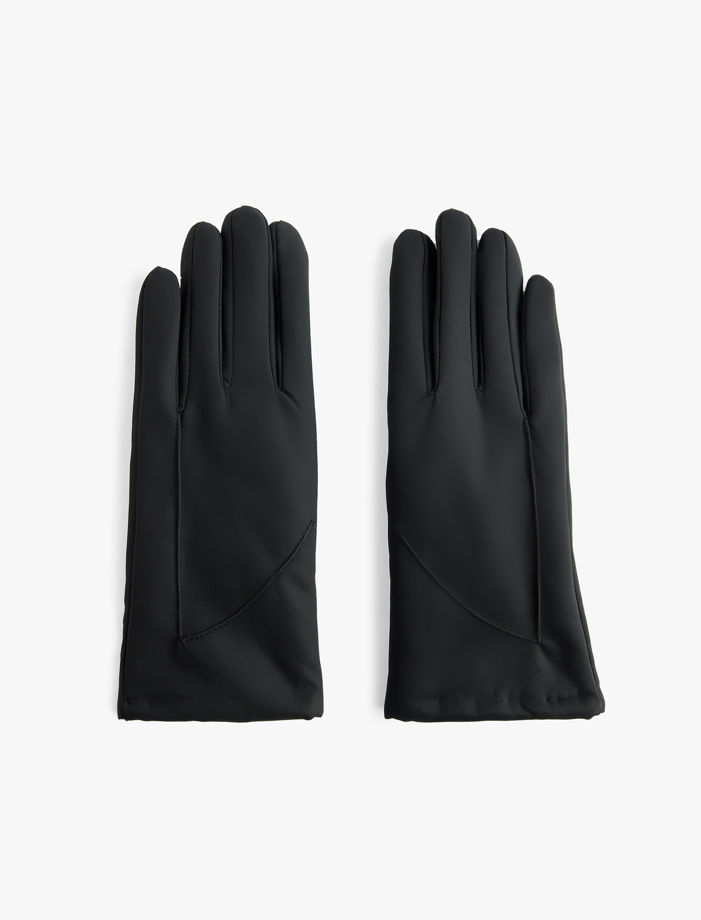  Kadın Dikiş Detaylı Suni Kürklü Eldiven