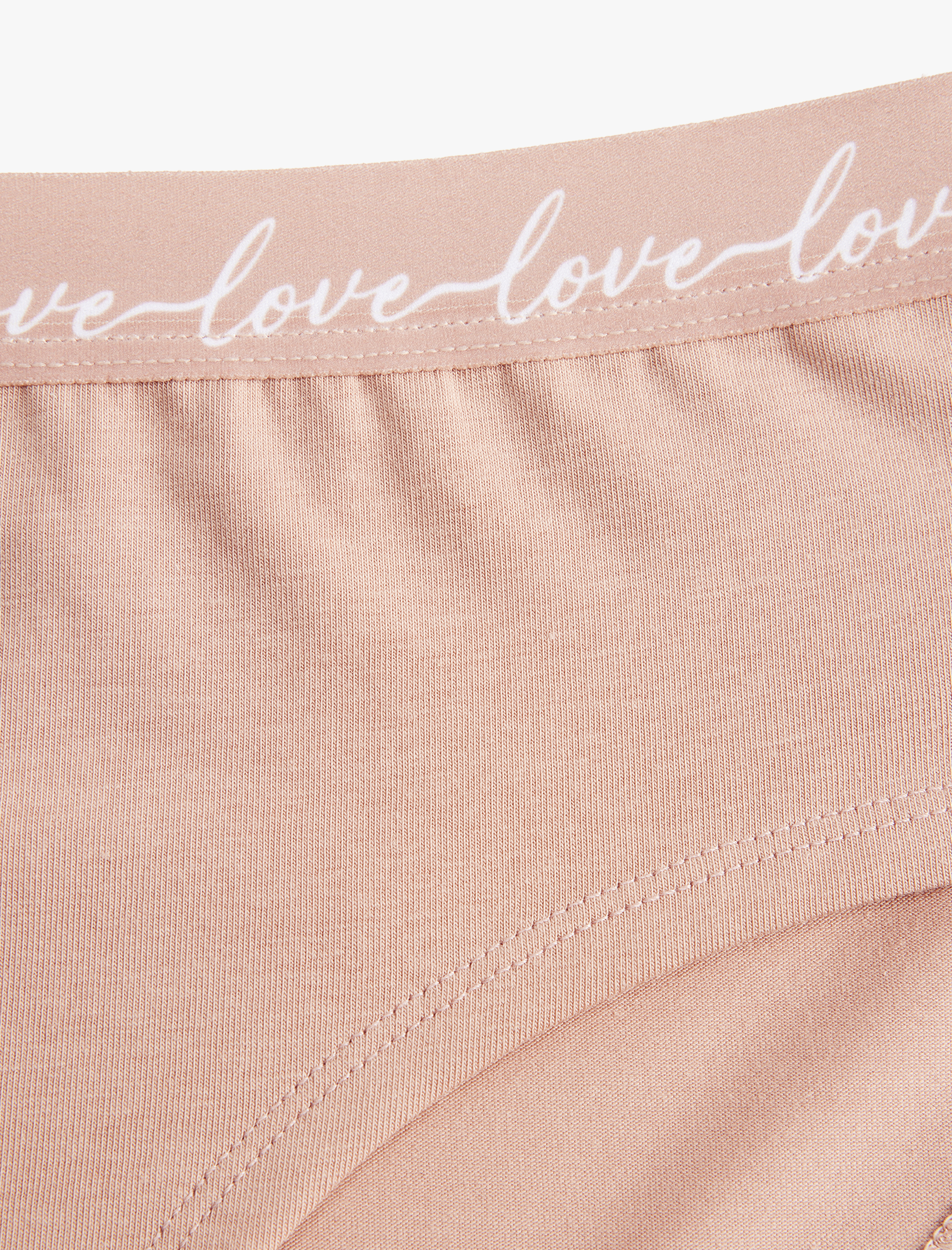   Pamuklu Rahat Kalıp Baskı Detaylı Hipster Külot