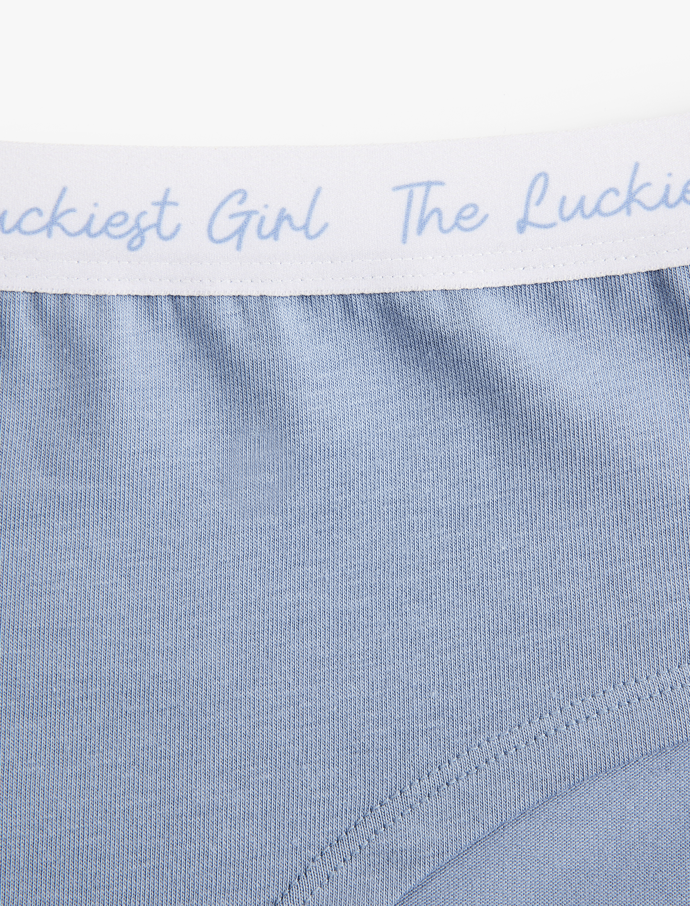   Yüksek Bel Pamuklu Baskılı Bel Detaylı Rahat Kalıp Hipster Külot