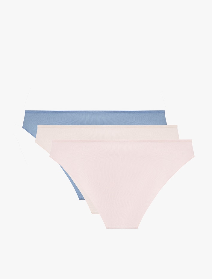  Rahat Kalıp Pamuklu Baskılı 3'lü Brief Külot Seti