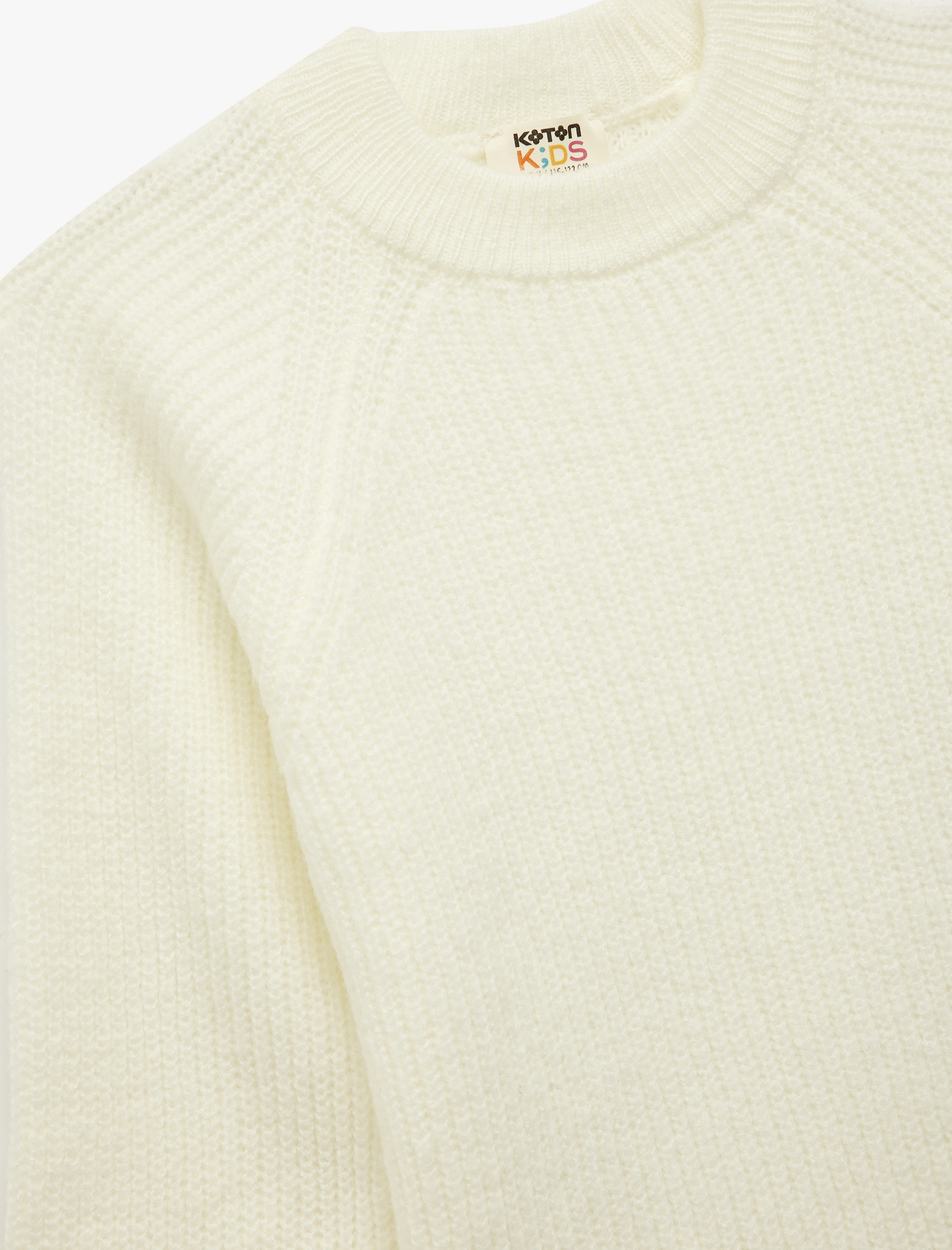 Kız Çocuk Uzun Kollu Bisiklet Yaka Basic Triko Kazak