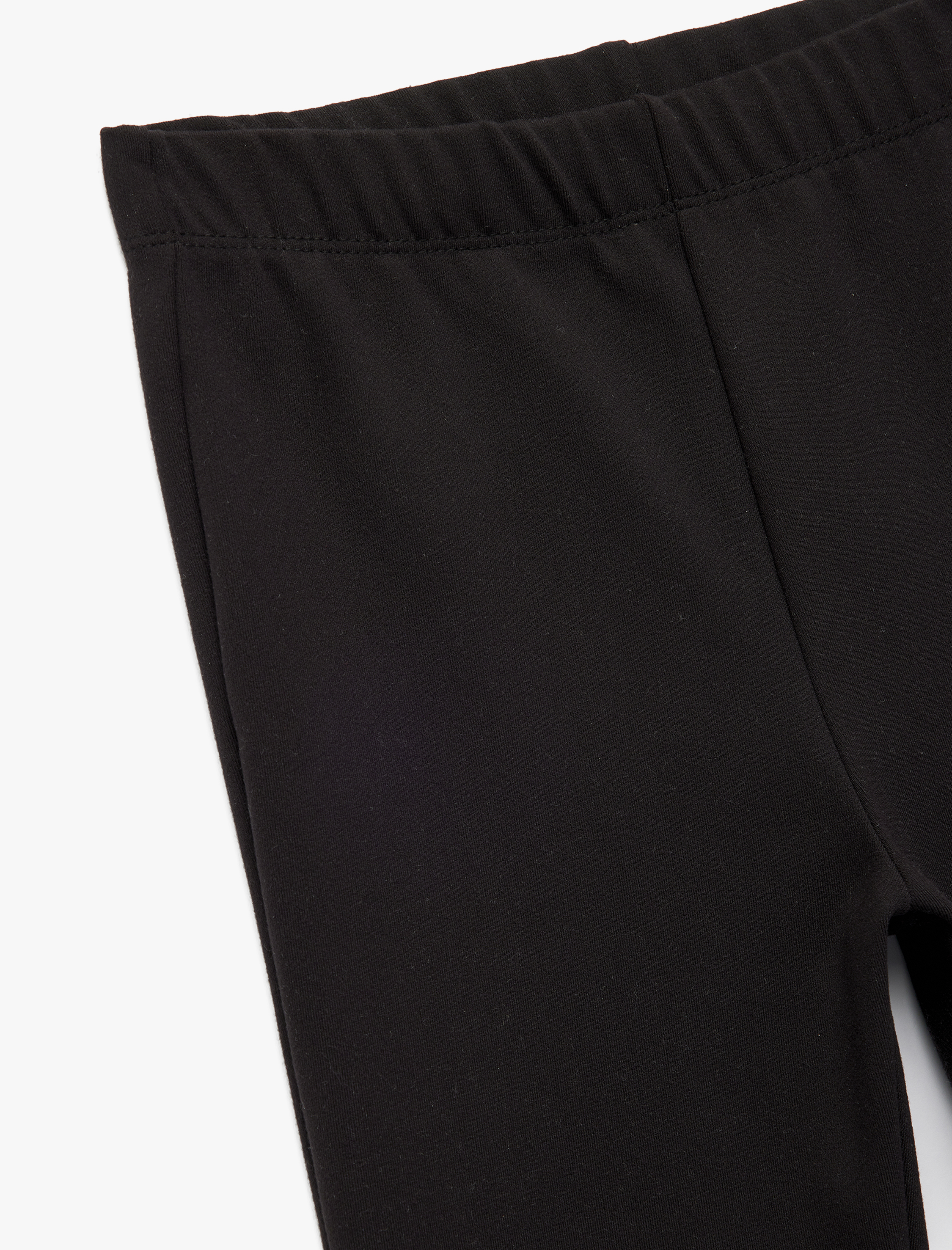  Kız Çocuk Beli Lastikli Basic İspanyol Paça Pantolon