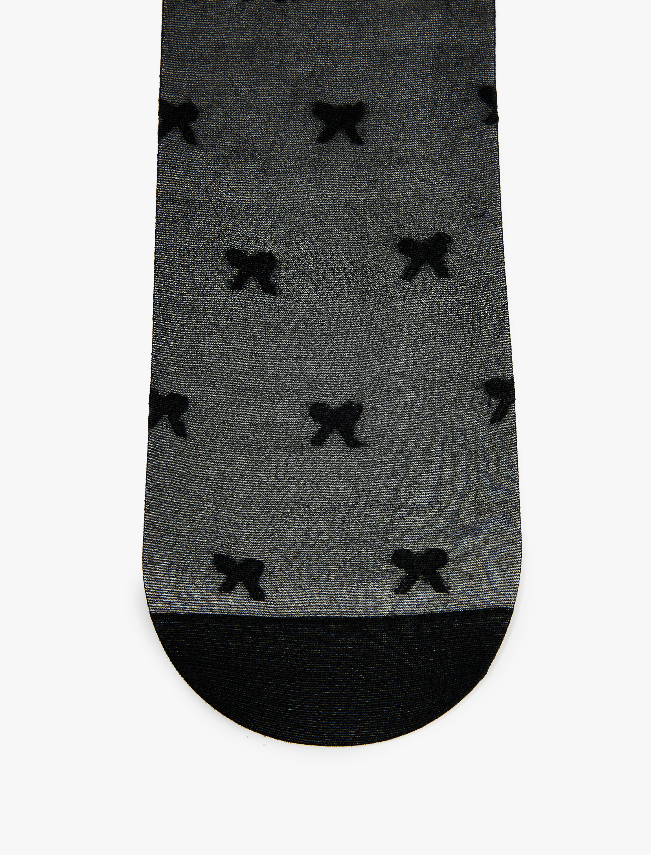  Kadın 15 Den Fiyonk Desenli Parlak Külotlu Çorap