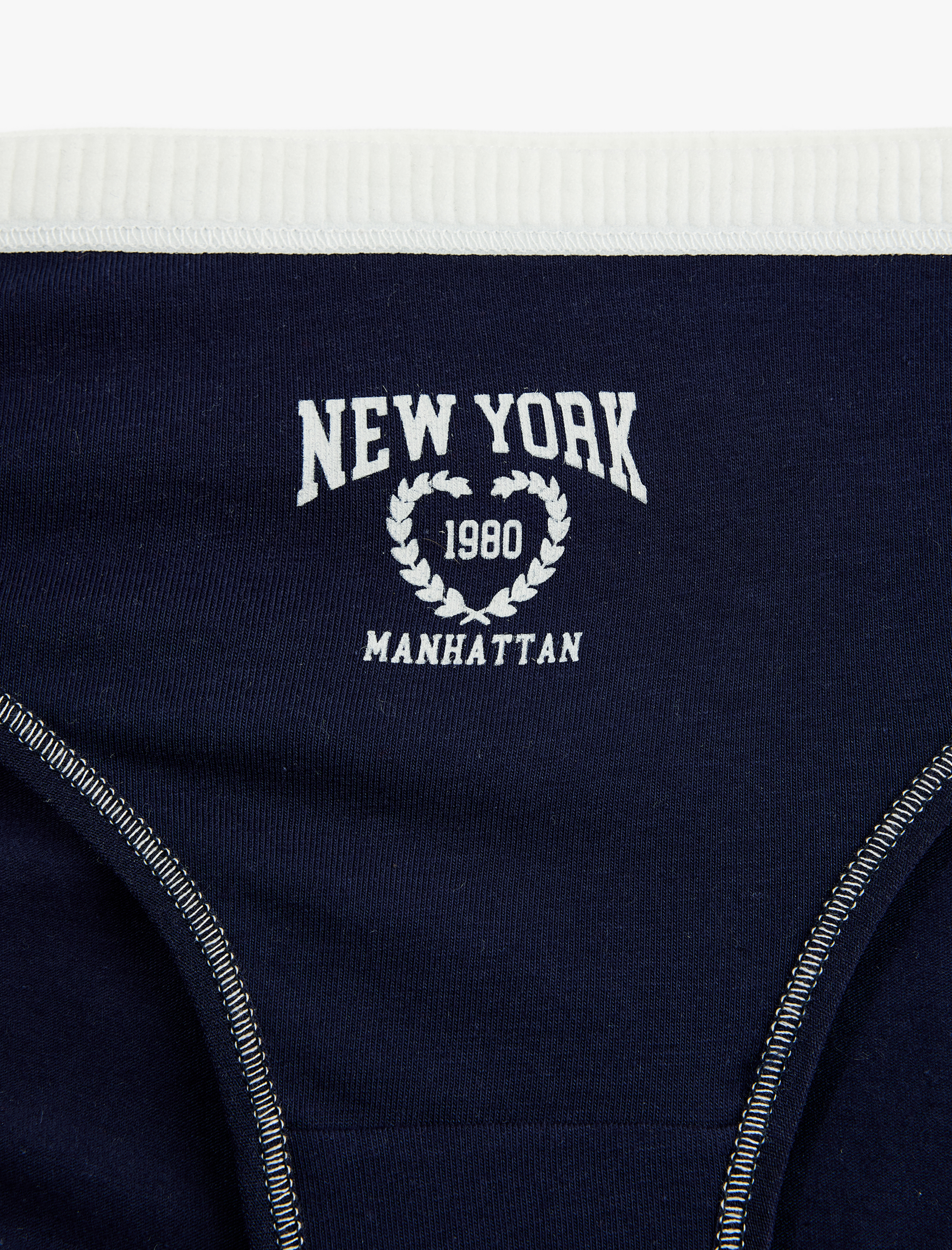   Pamuklu Baskı Detaylı Brief Külot