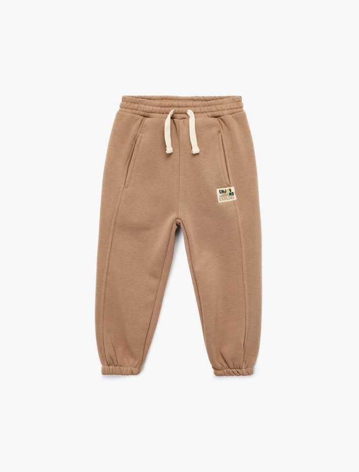 Erkek Bebek Beli Bağlamalı Basic Jogger Eşofman Altı