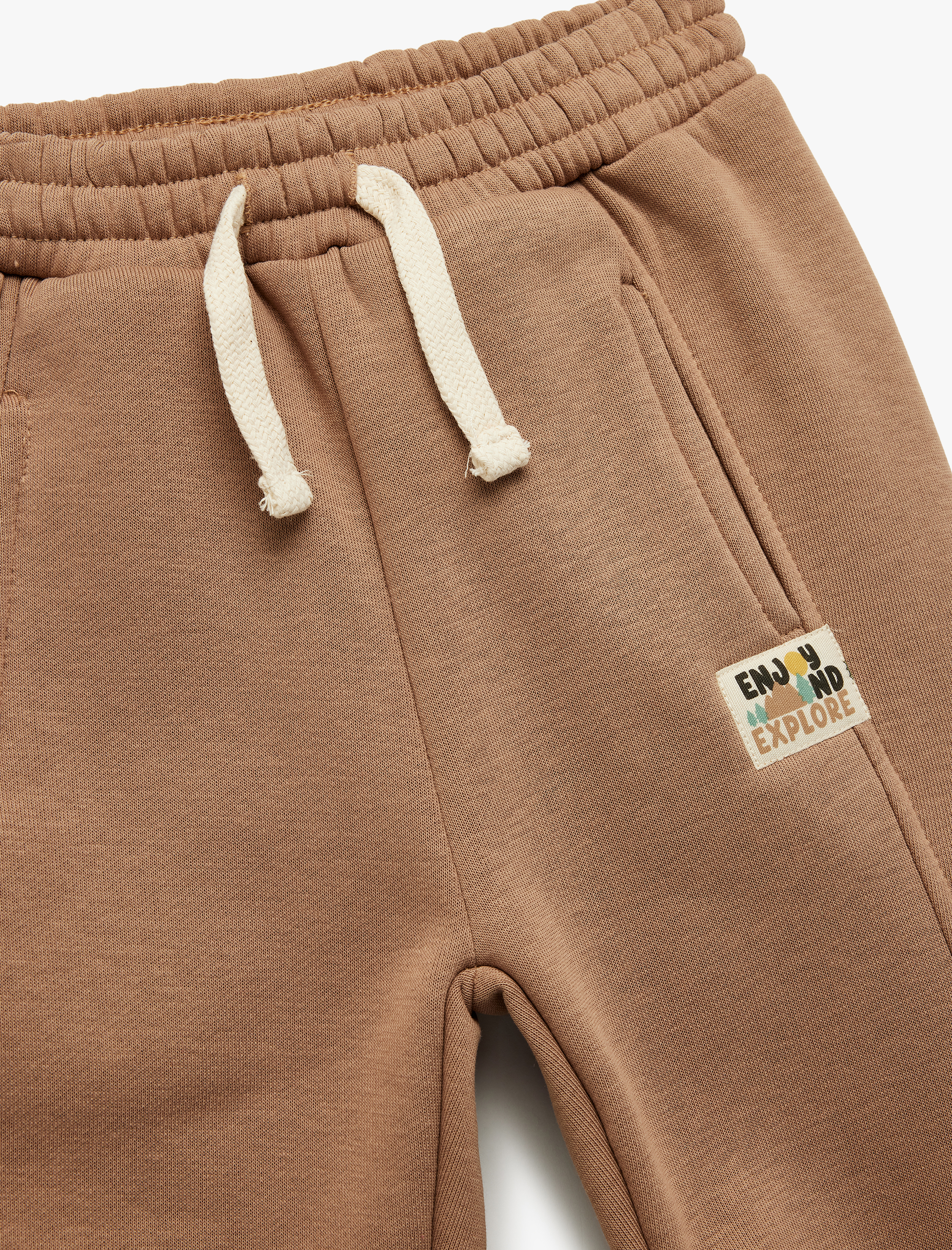  Erkek Bebek Beli Bağlamalı Basic Jogger Eşofman Altı