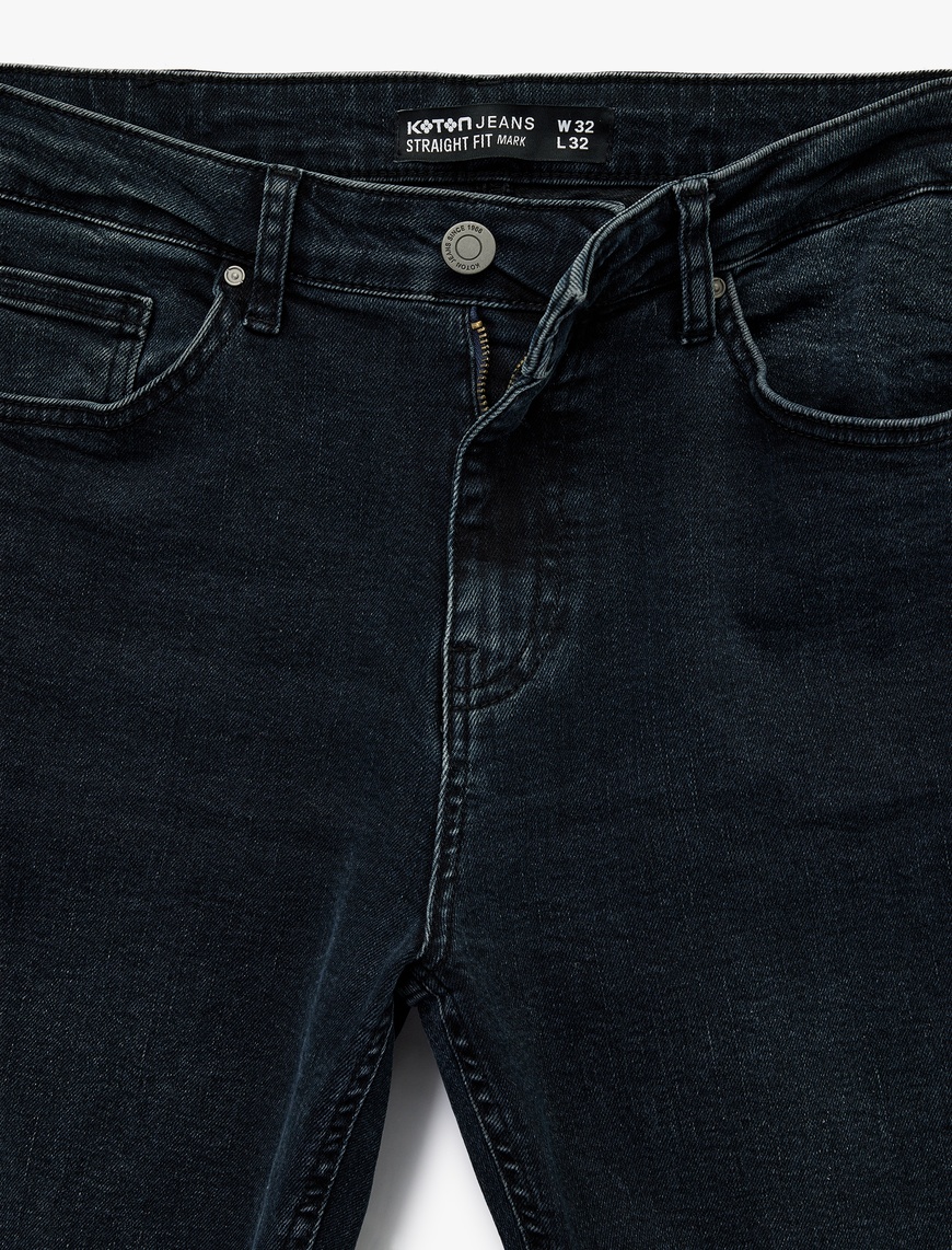   Cepli Straight Fit Düz Paça Jean Pantolon - Mark Jeans