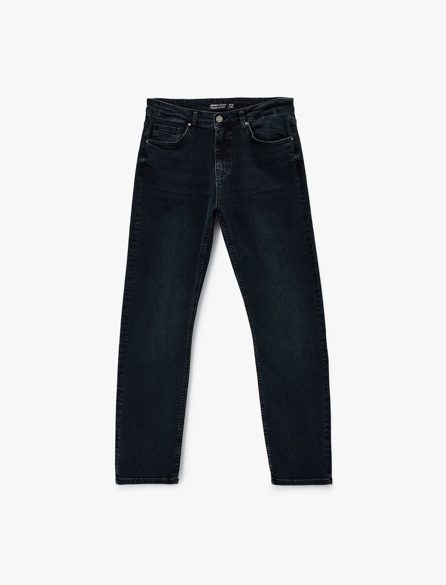   Cepli Straight Fit Düz Paça Jean Pantolon - Mark Jeans