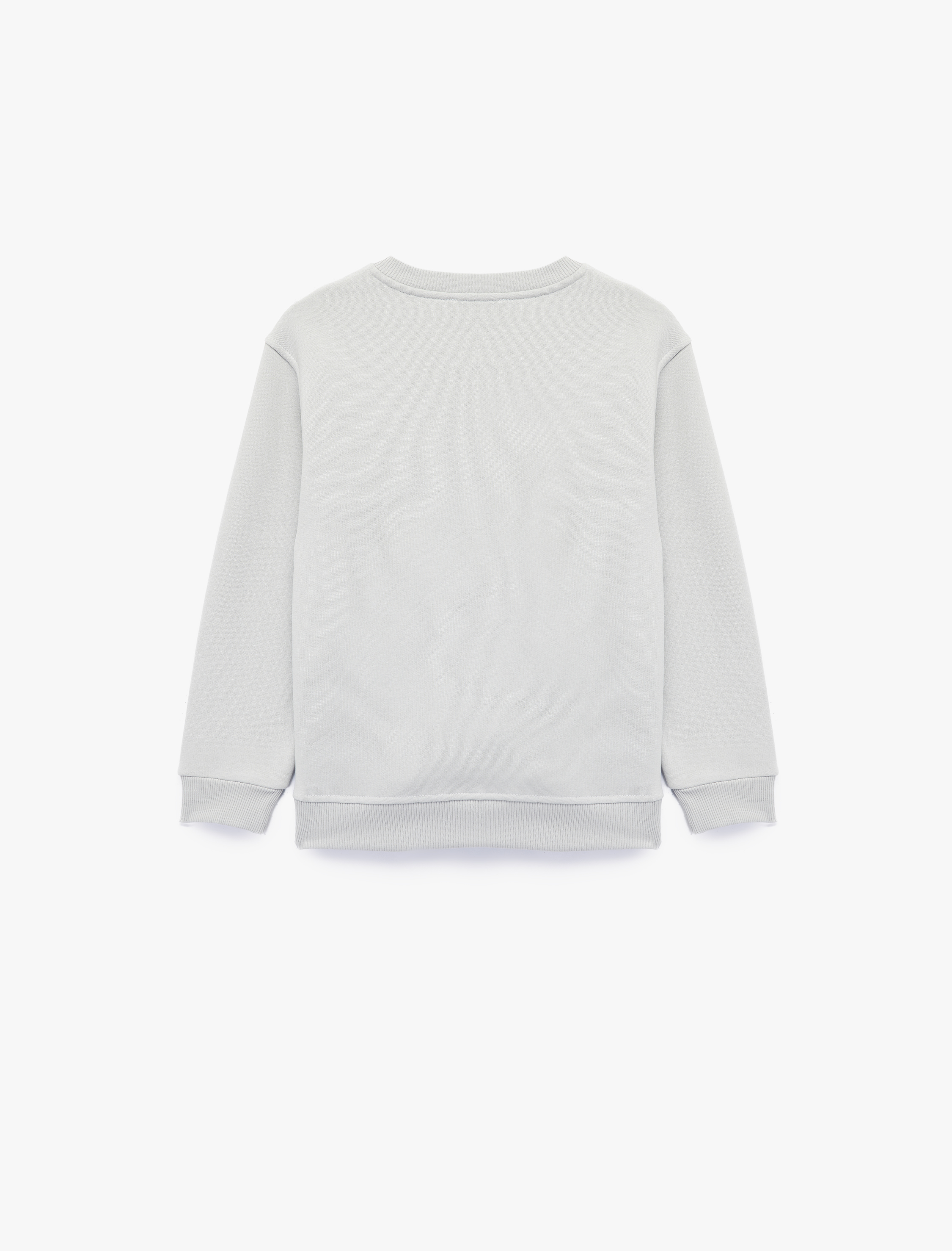  Erkek Çocuk Uzun Kollu Bisiklet Yaka Baskılı Sweatshirt