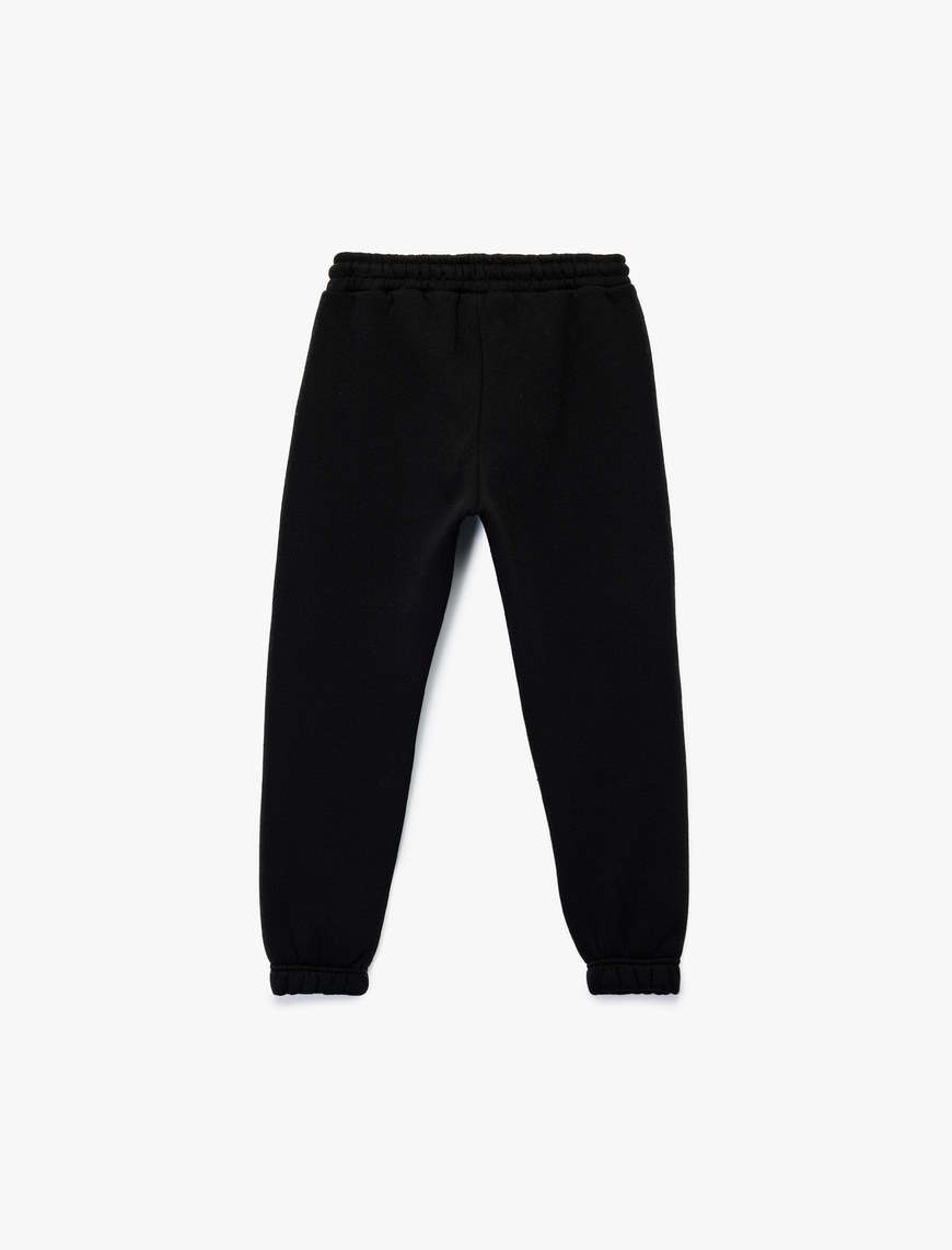  Erkek Çocuk Şardonlu Cep Detaylı Basic Jogger Eşofman Altı