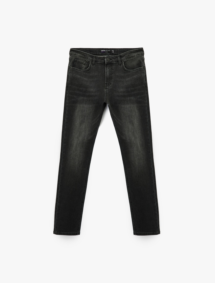  Slim Fit Cepli Jean Pantolon - Slim Fit Bread Jeans