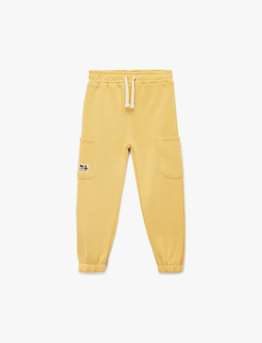  Erkek Bebek Şardonlu Beli Lastikli Basic Jogger Eşofman Altı