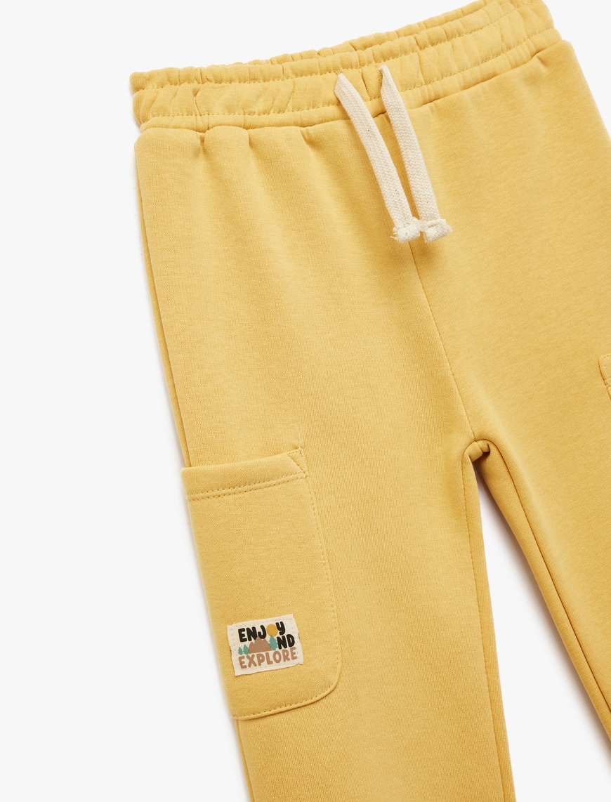  Erkek Bebek Şardonlu Beli Lastikli Basic Jogger Eşofman Altı