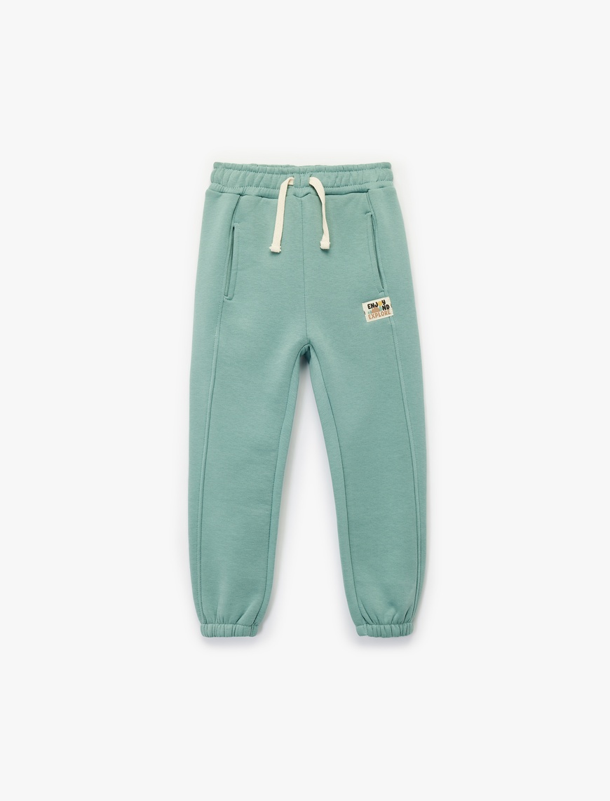  Erkek Bebek Beli Bağlamalı Basic Jogger Eşofman Altı