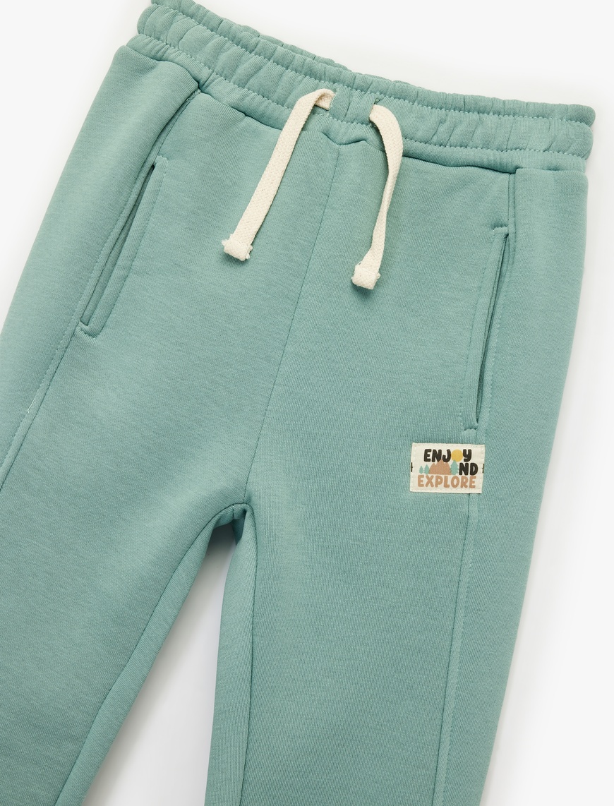  Erkek Bebek Beli Bağlamalı Basic Jogger Eşofman Altı