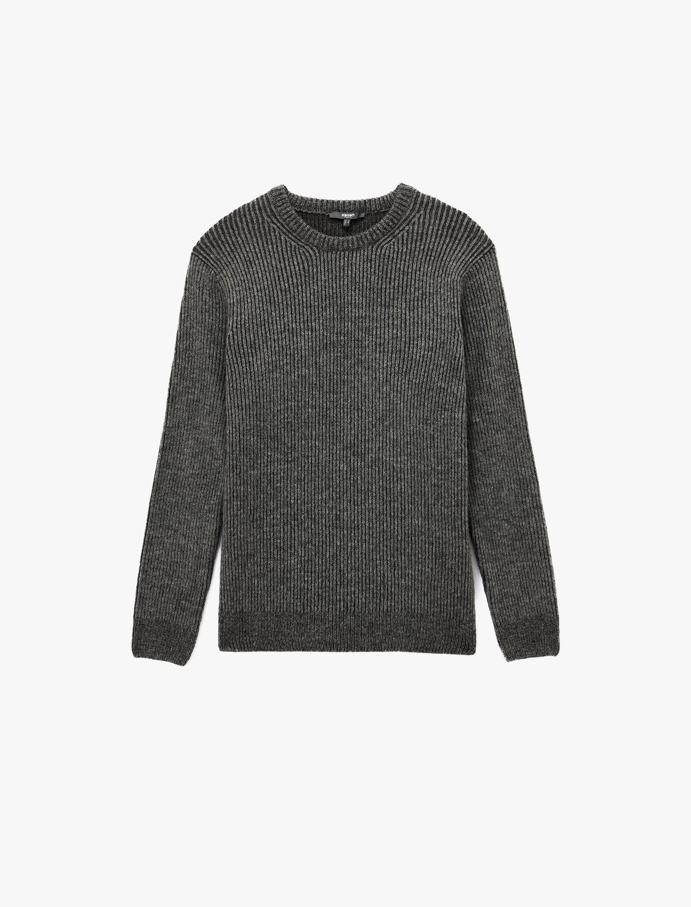   Uzun Kollu Bisiklet Yaka Triko Kazak