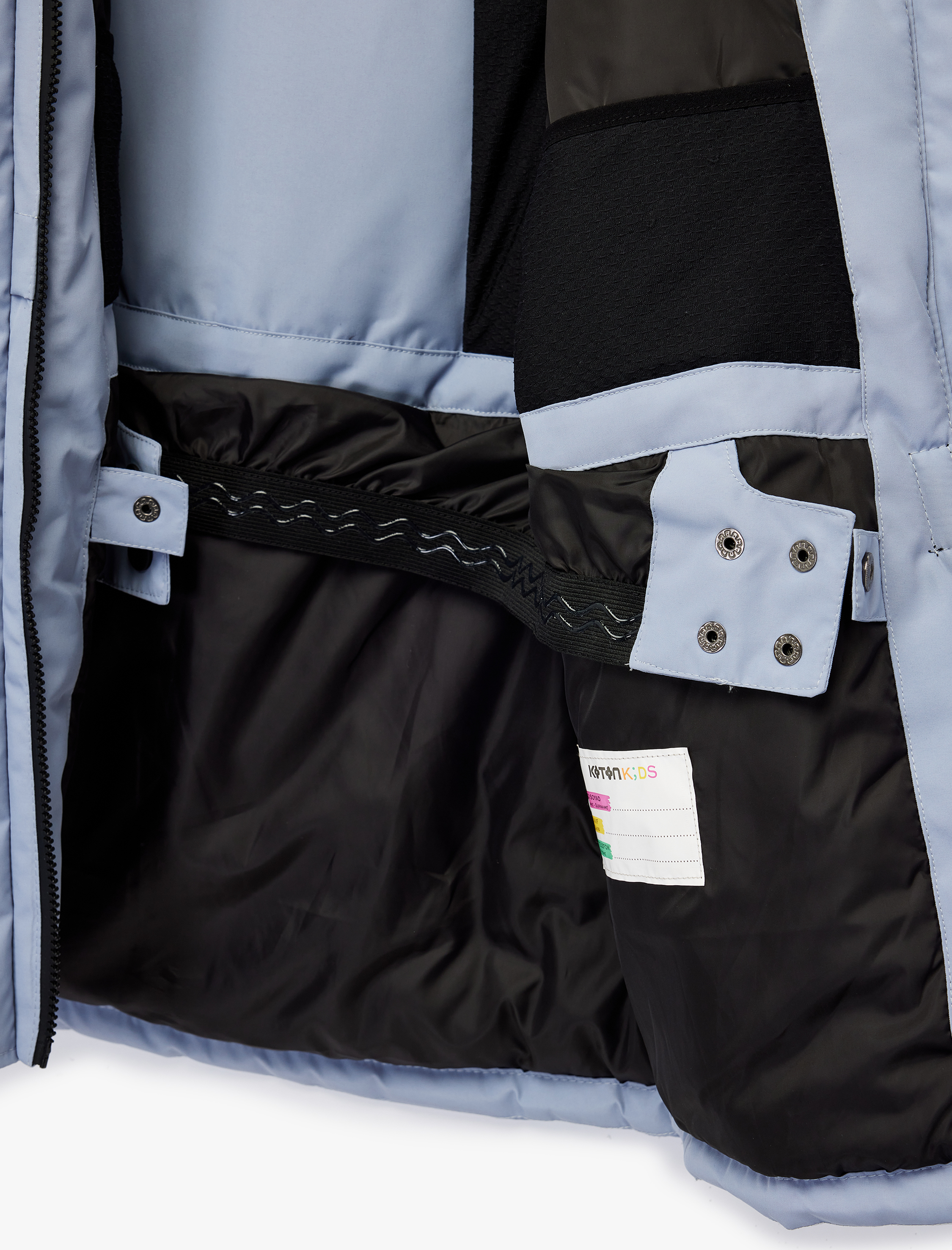  Kız Çocuk Kapşonlu Uzun Kollu Fermuar Detaylı Oversize Mont