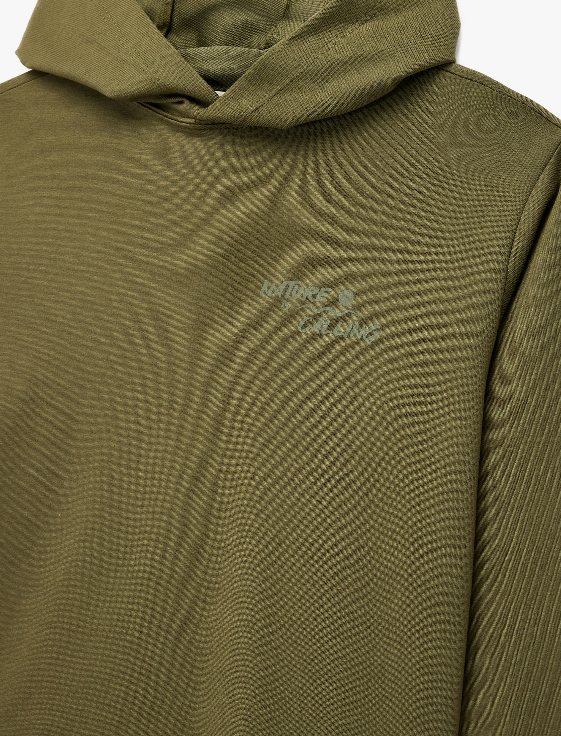  Erkek Çocuk Pamuklu Uzun Kollu Kapşonlu Baskılı Sweatshirt