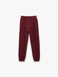 Beli Lastikli Şardonlu Basic Jogger Eşofman Altı
