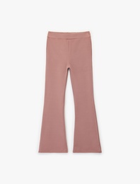 Beli Lastikli Dar Kalıp Basic İspanyol Paça Pantolon