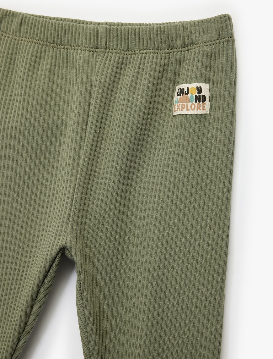  Erkek Bebek Ribanalı Beli Lastikli Basic Jogger Eşofman Altı
