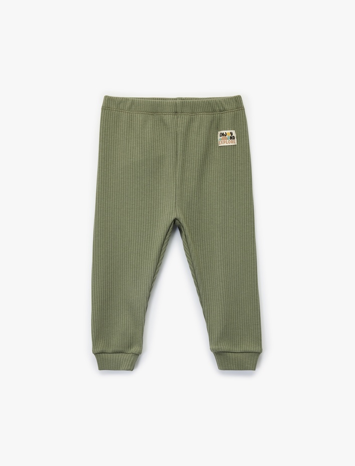 Erkek Bebek Ribanalı Beli Lastikli Basic Jogger Eşofman Altı