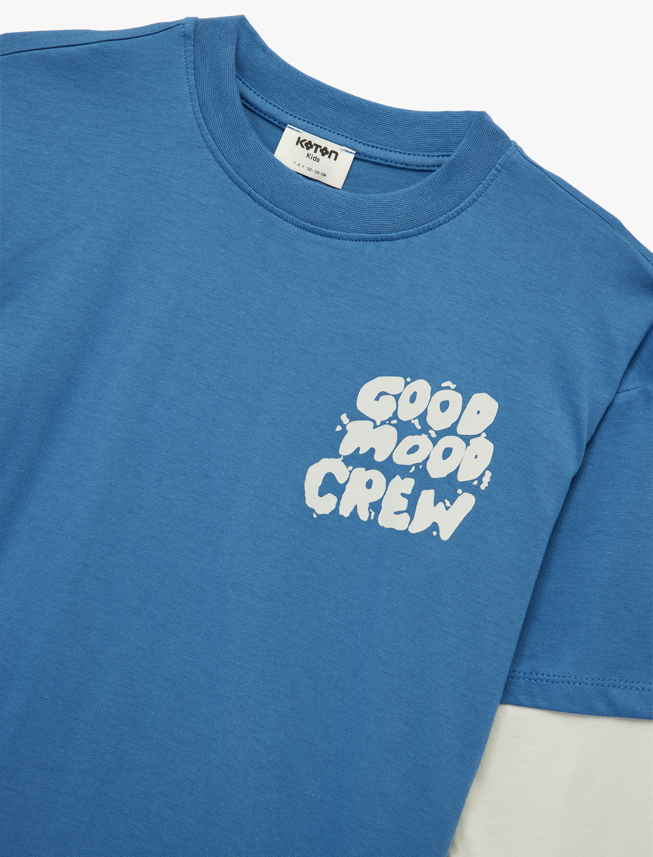  Erkek Çocuk Baskılı Uzun Kollu Bisiklet Yaka Pamuklu Tişört