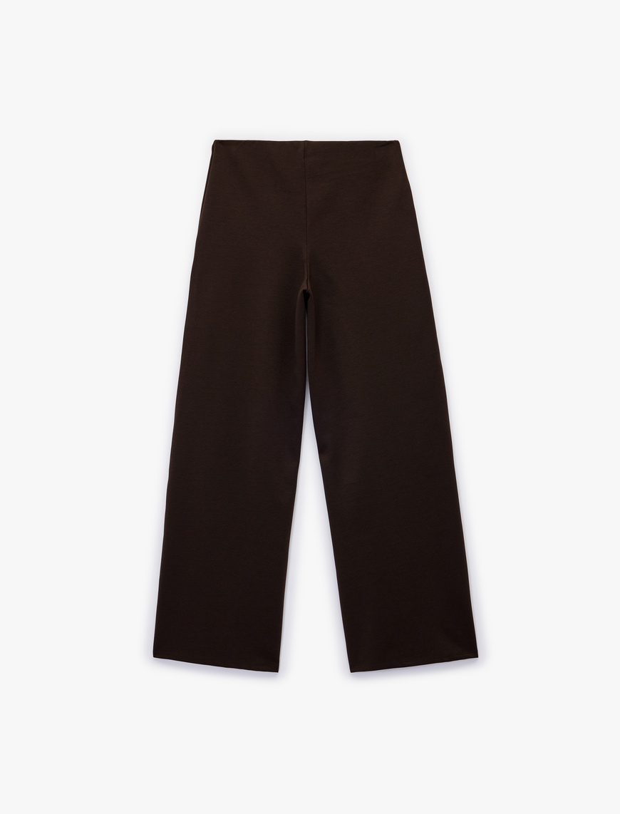   Normal Bel Geniş Paça Pantolon