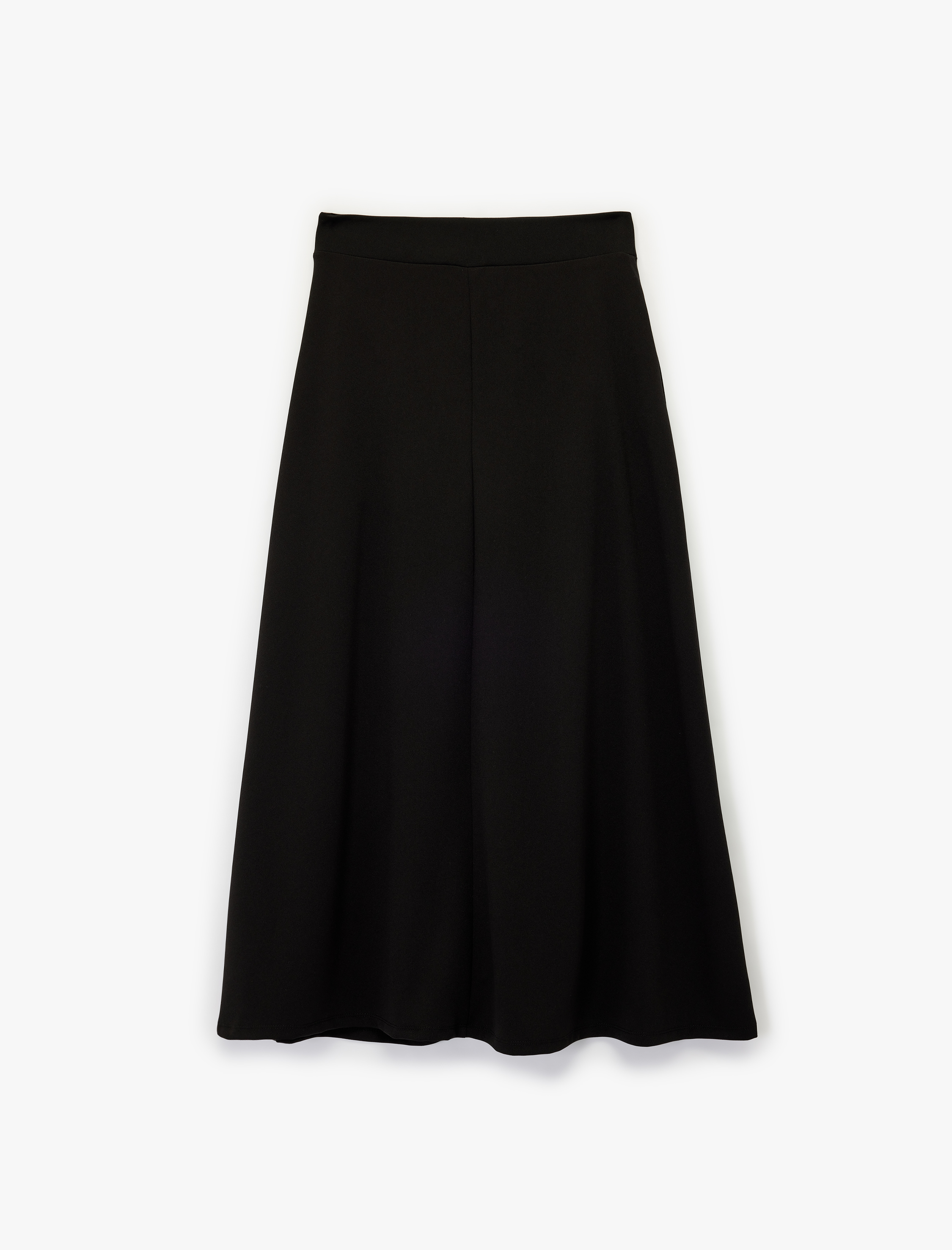 Regular Fit A Kesim Cep Detaylı Midi Etek