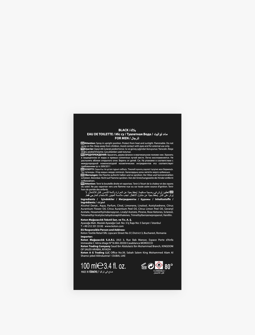  Erkek Parfüm Black 100 ML