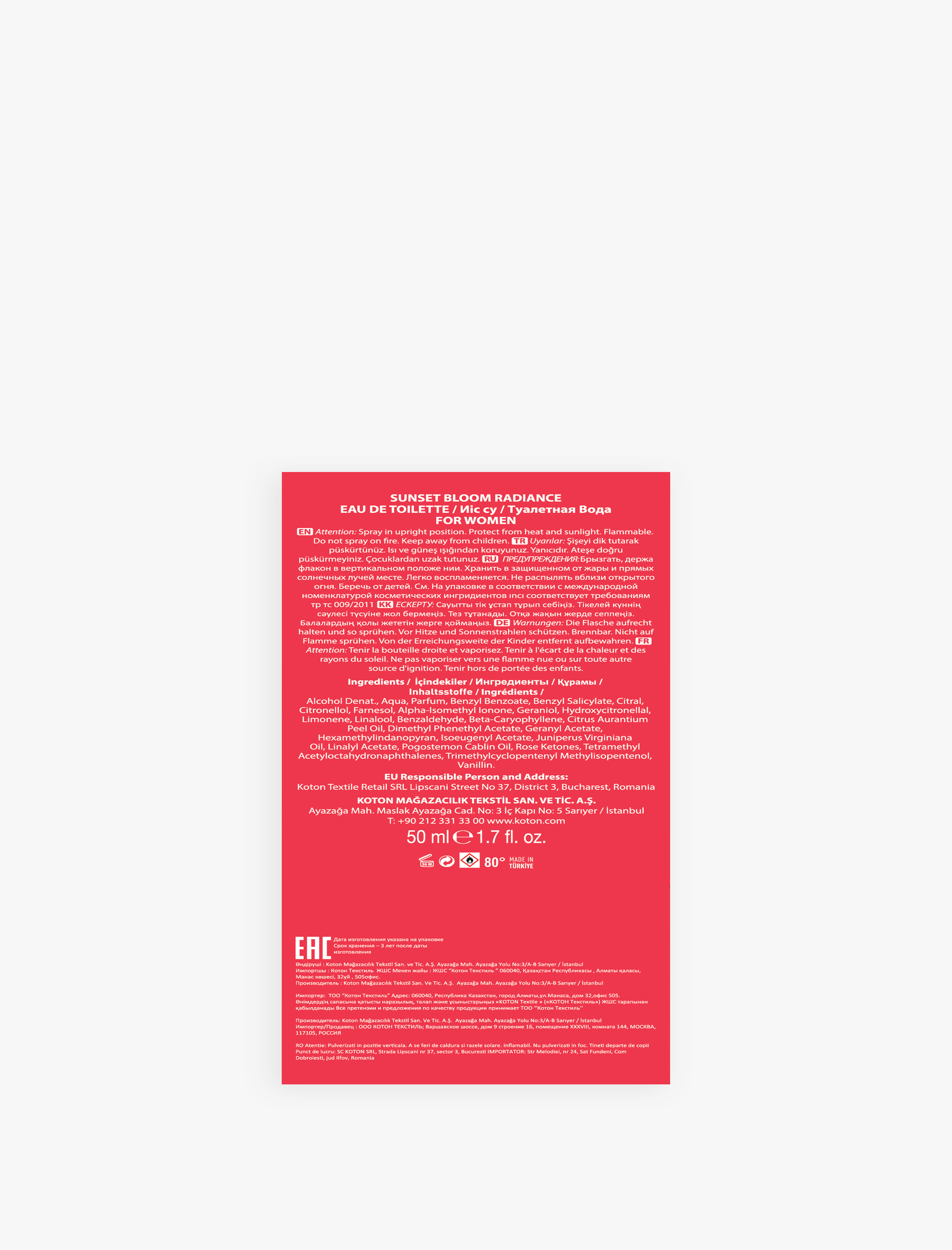  Kadın Parfüm Sunset Bloom Radiance 50 ML