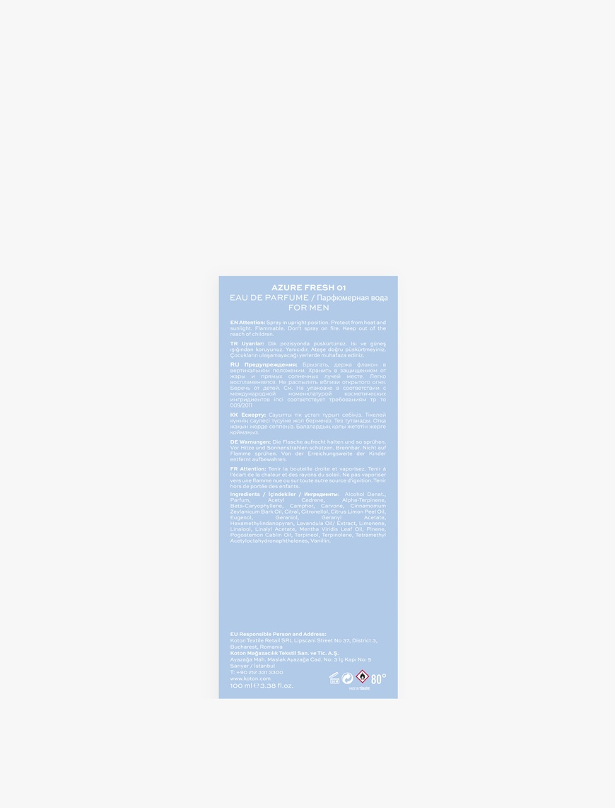  Erkek Parfüm Azure Fresh 01 100 ML