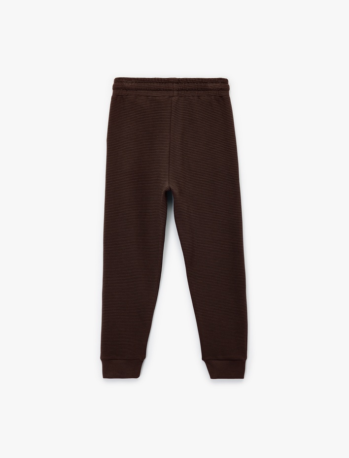 Erkek Çocuk Pamuklu Cep Detaylı Basic Jogger Eşofman Altı