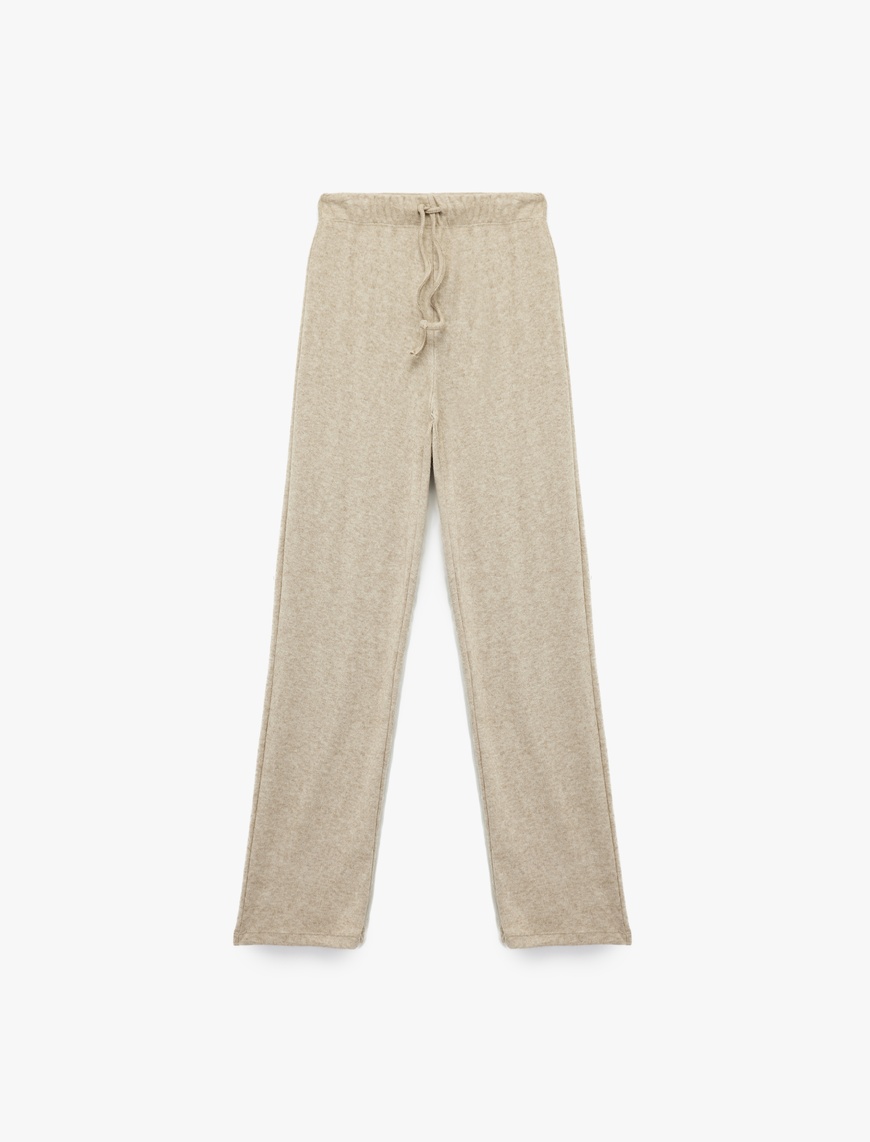   Rahat Kesim Viskon Karışımlı Beli Bağlamalı Pijama Altı