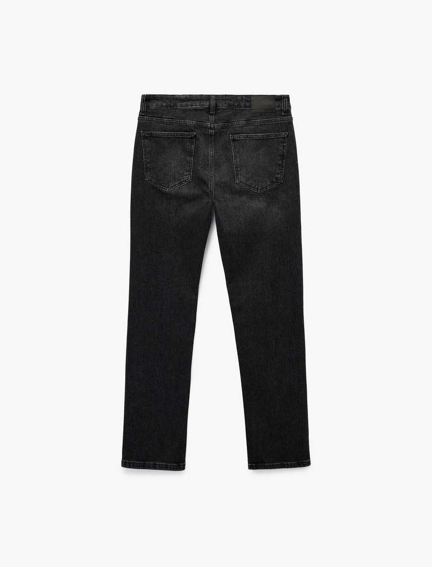   Normal Bel Pamuklu Straight Fit Jean Pantolon - Mark Jean