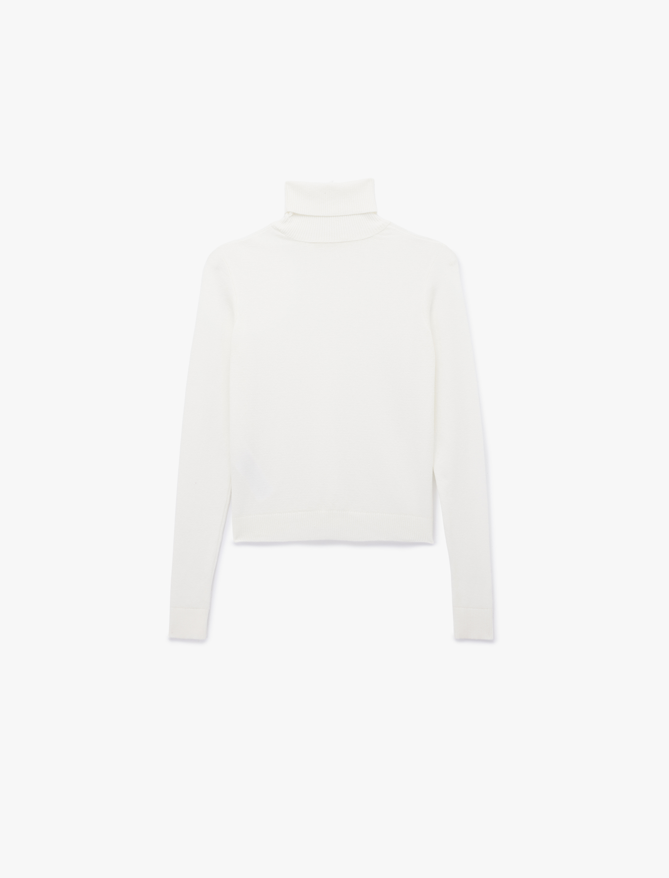   Uzun Kollu Balıkçı Yaka Triko Kazak