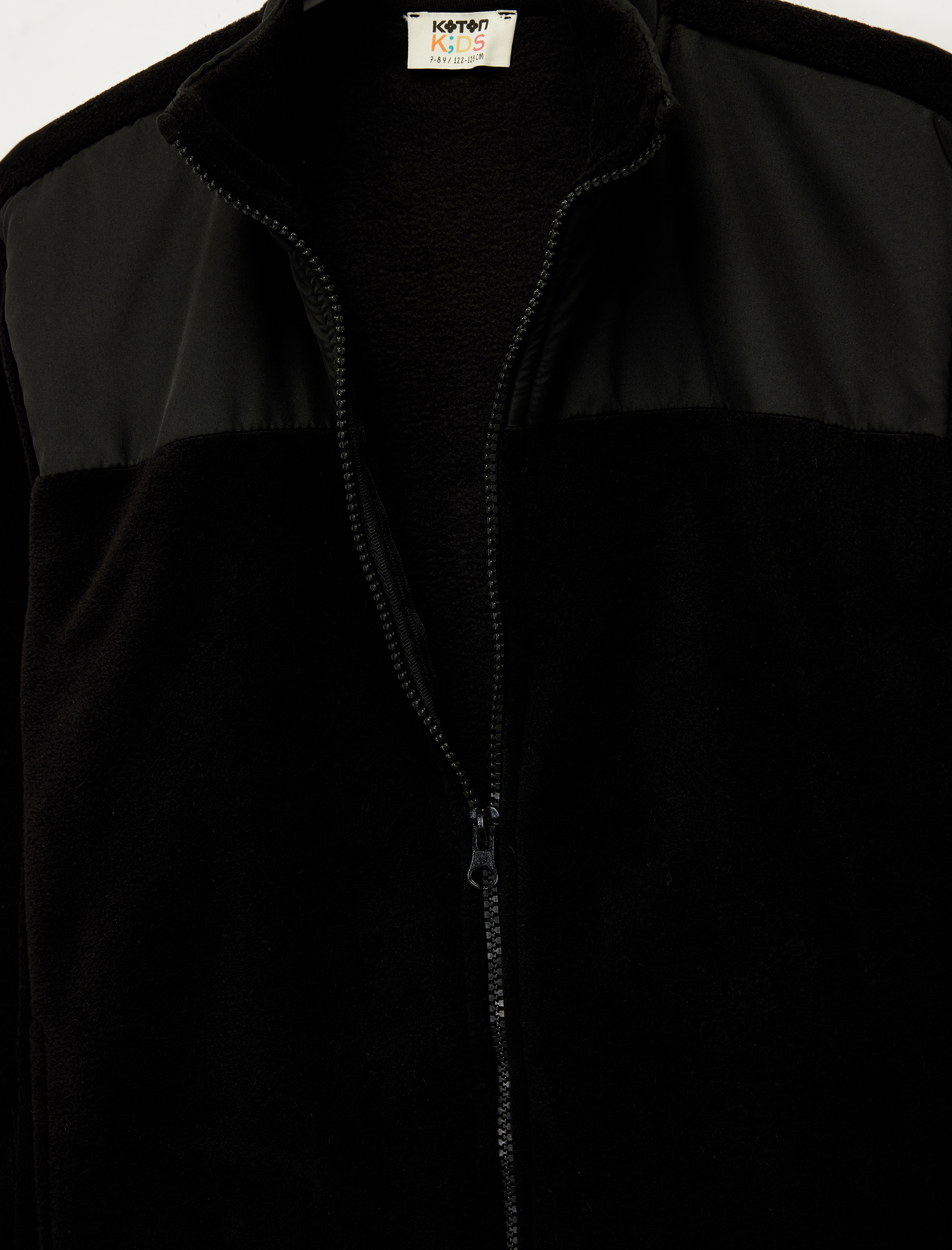  Erkek Çocuk Fermuarlı Uzun Kollu Dik Yaka Polar Sweatshirt