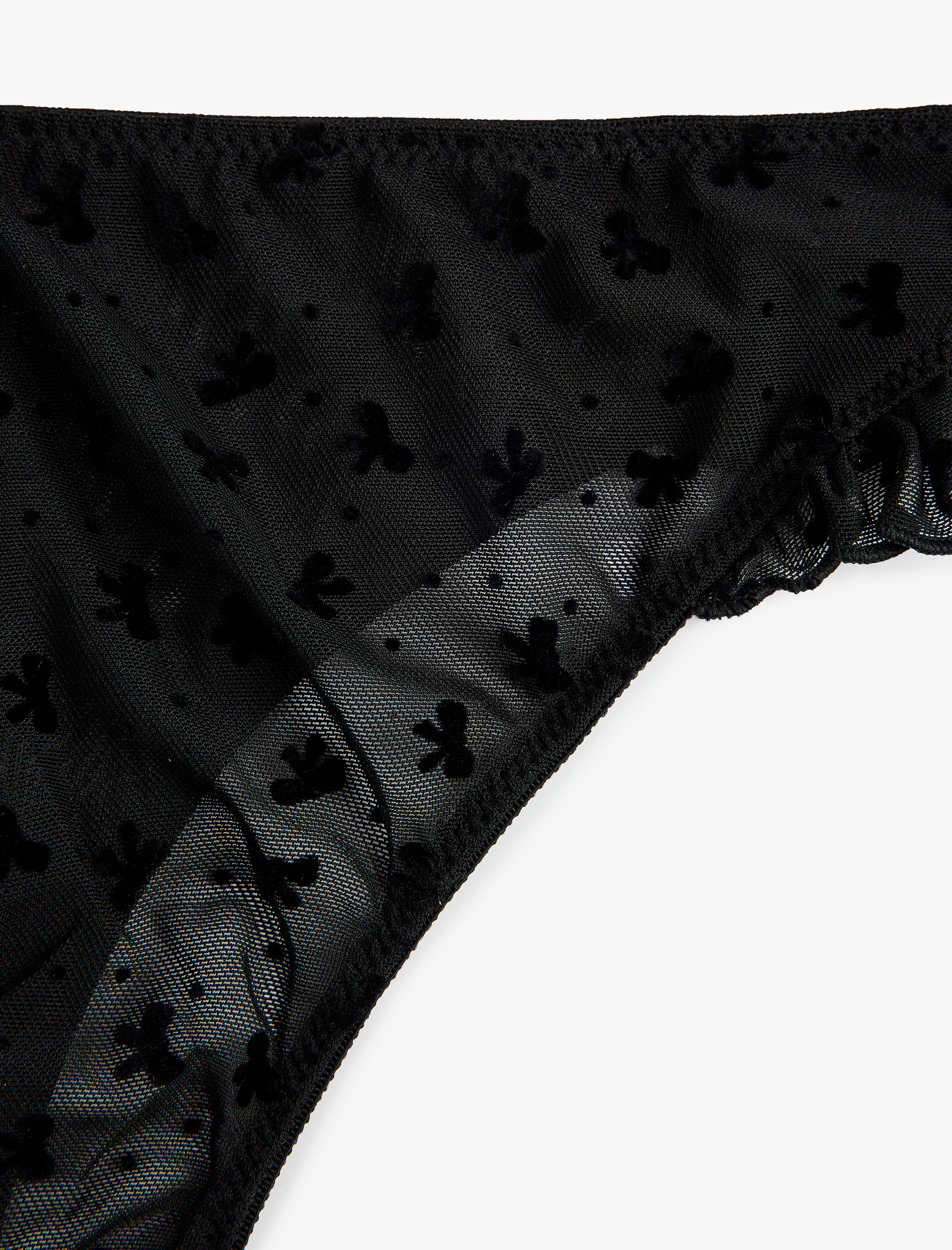   Fırfır Detaylı Rahat Kalıp Dantelli Brief Külot