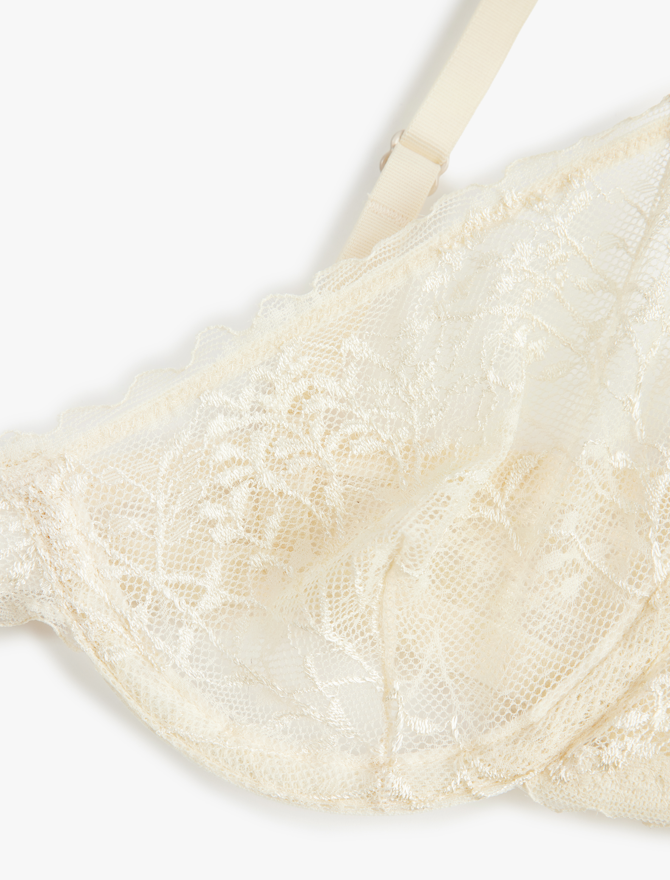   Dolgusuz Rahat Kalıp Dantelli Balenli Sütyen