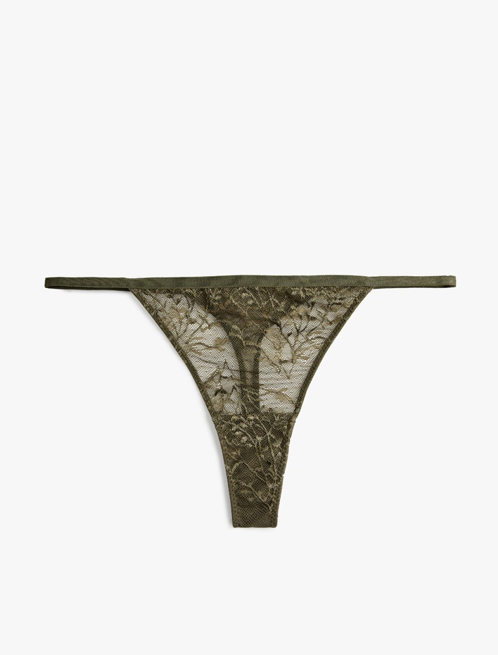  Dantelli Rahat Kalıp String Külot