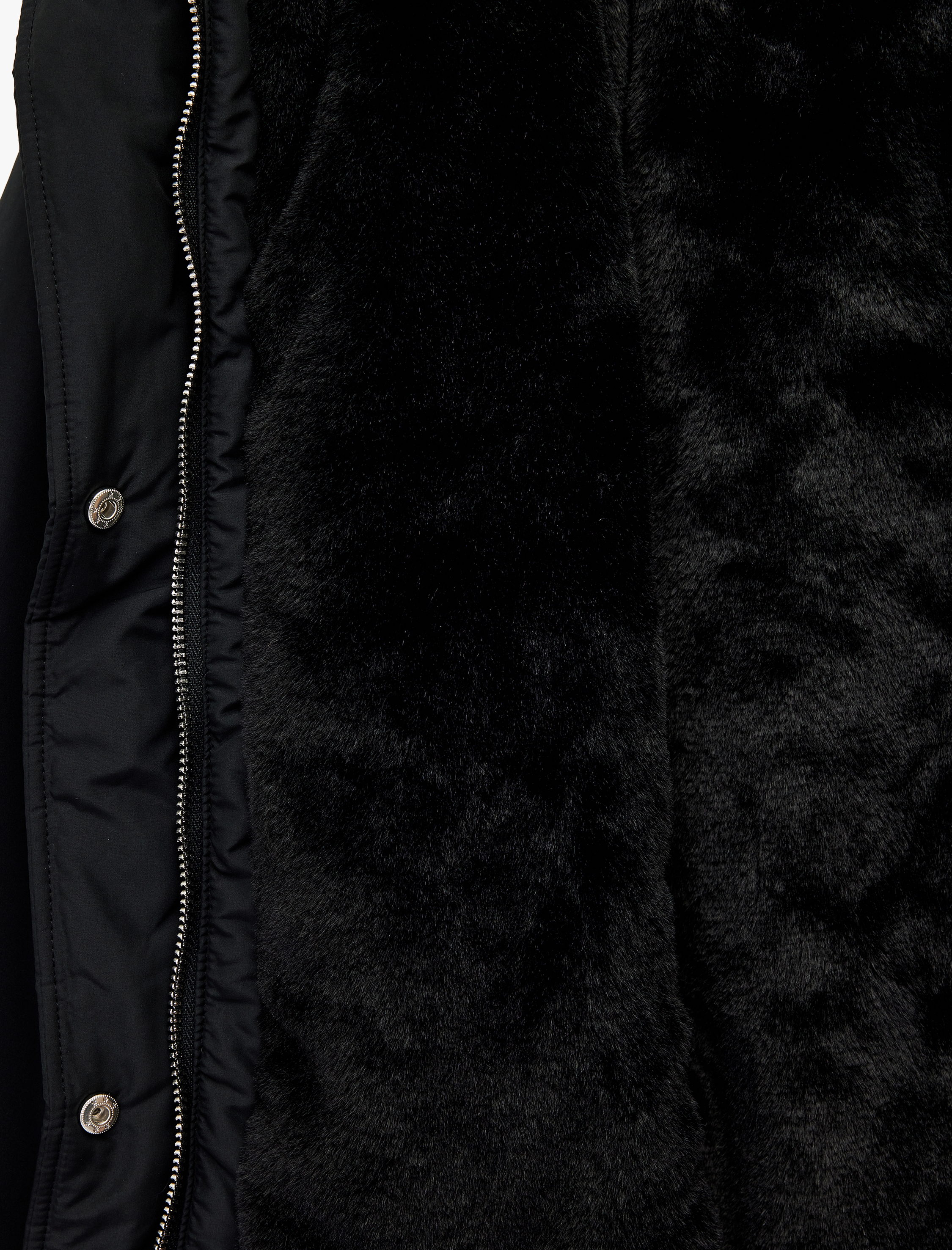   Kapüşonlu Uzun Kollu Fermuarlı Cep Detaylı Rahat Kalıp Mont