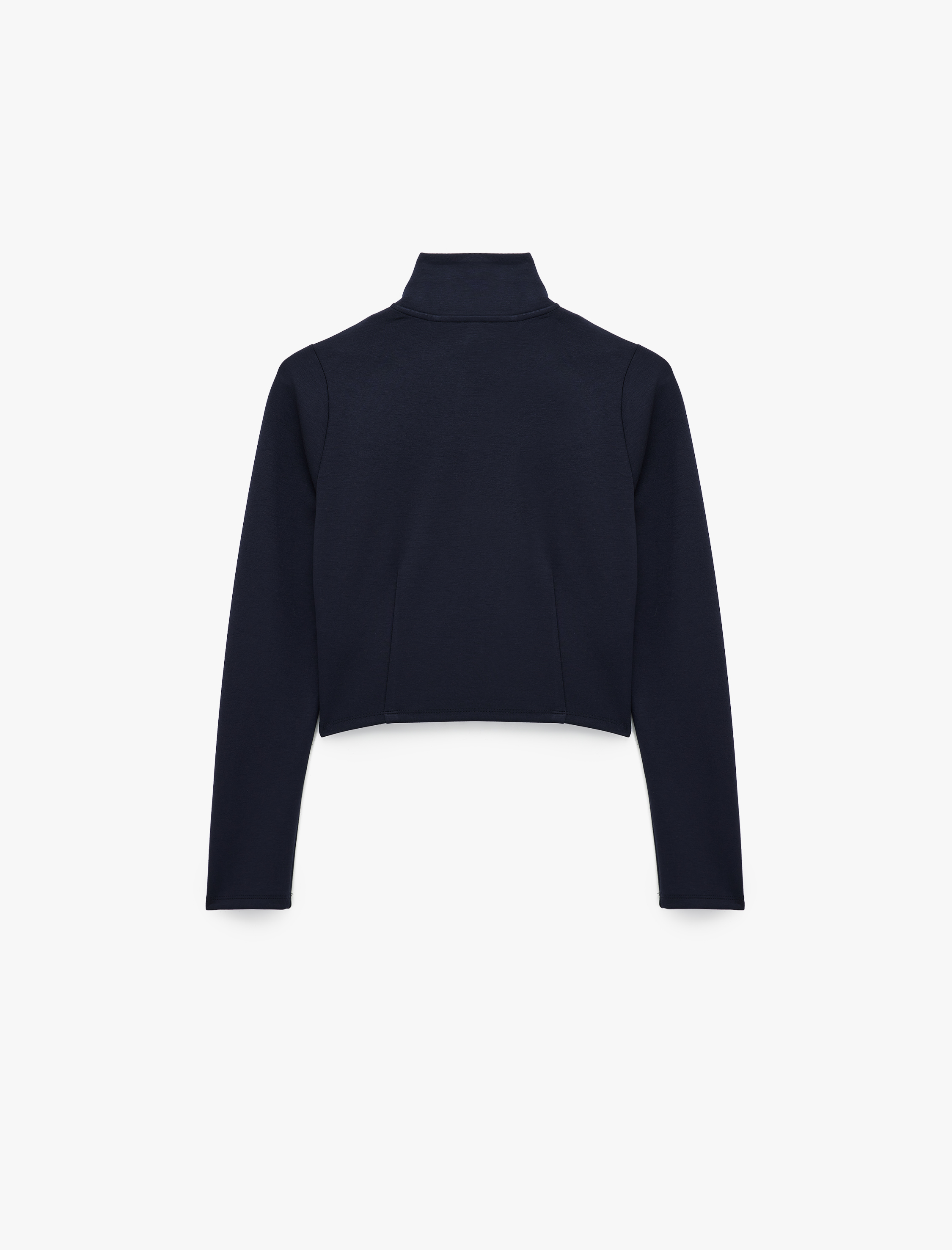   Fermuarlı Rahat Kalıp Uzun Kollu Spor Sweatshirt