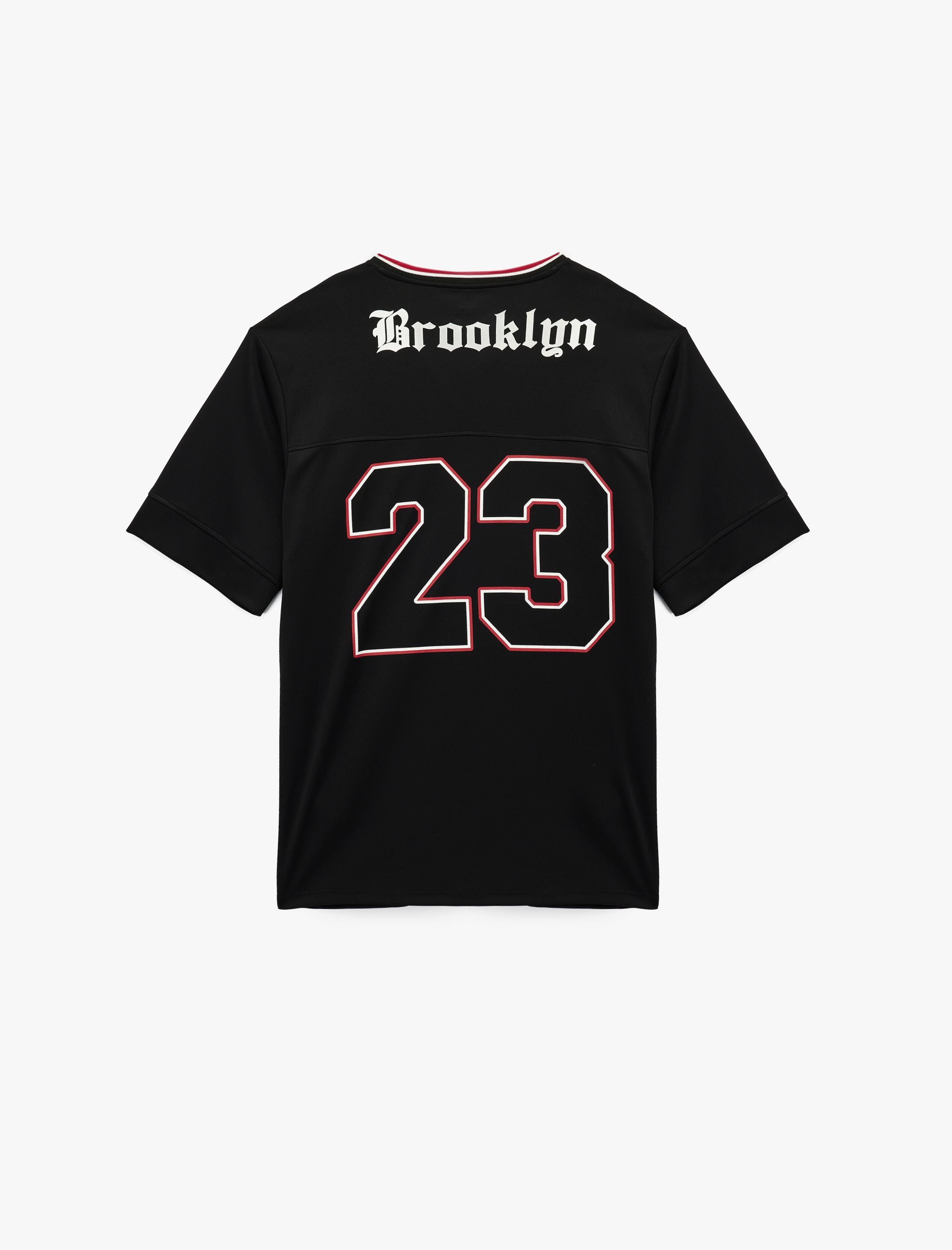   Kısa Kollu V Yaka Baskılı Oversize Spor Tişört