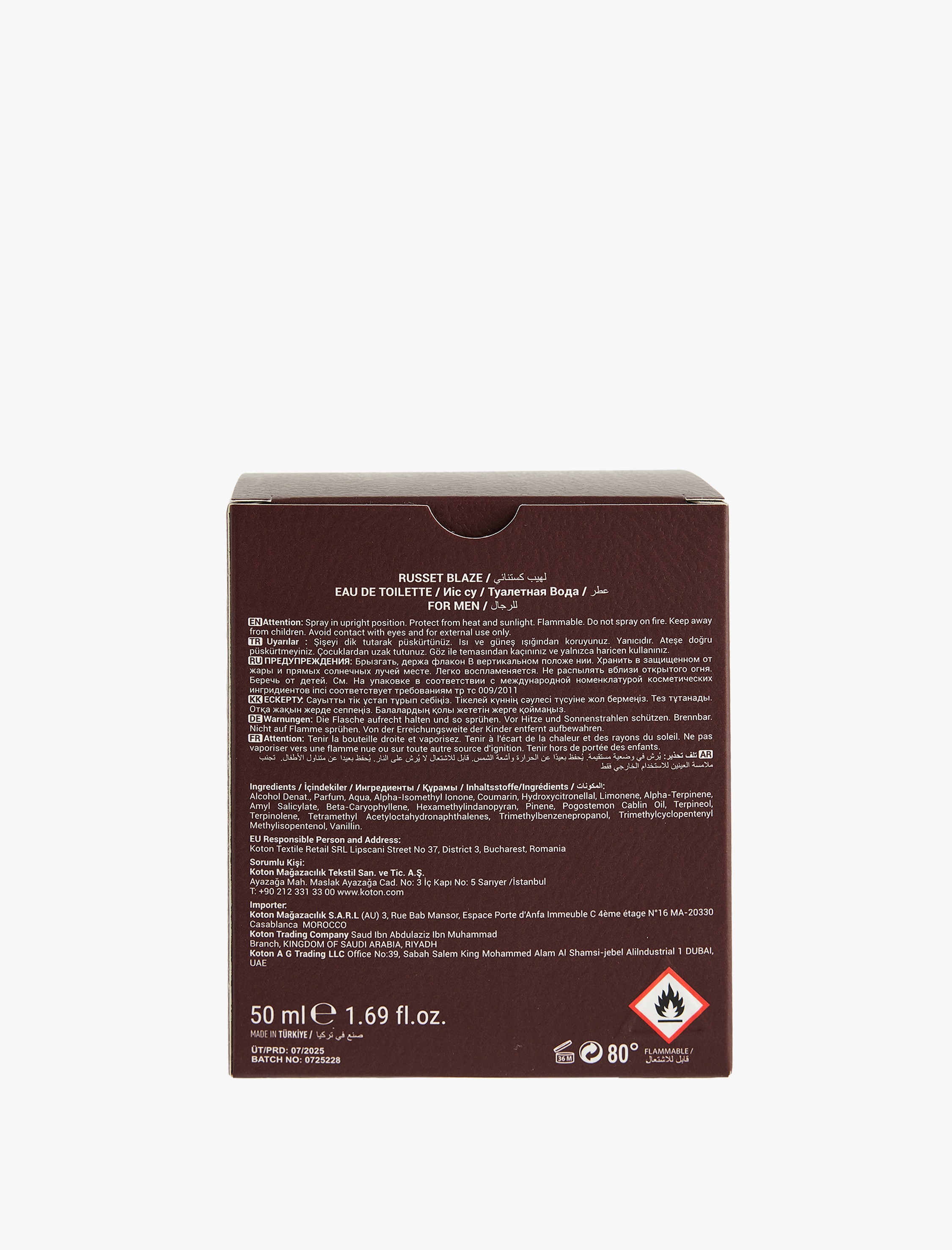  Erkek Parfüm Russet Blaze 50 ML