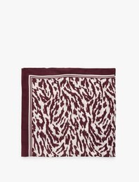 Leopar Desenli Kare Fular
