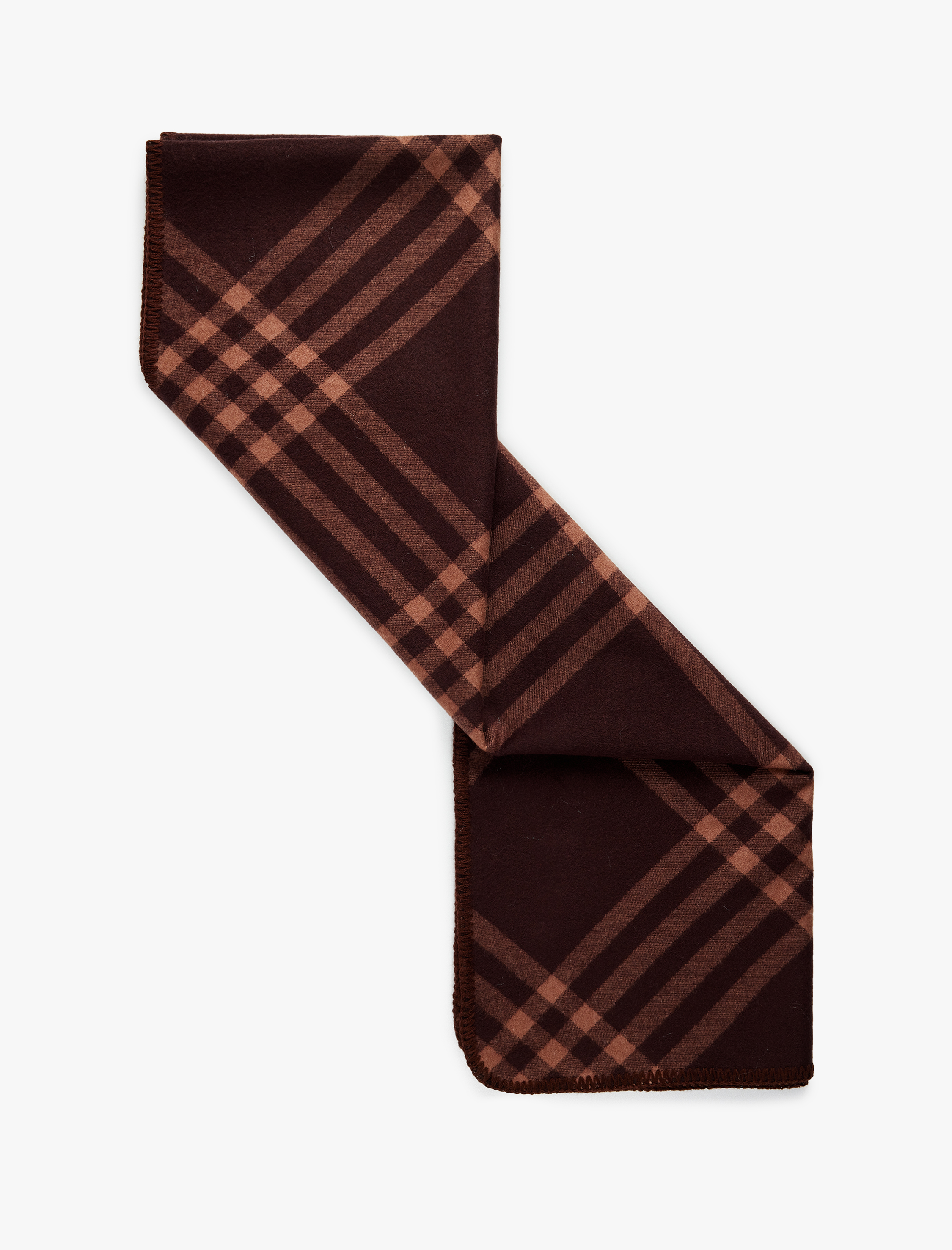  Kadın Ekose Desenli Uzun Triko Atkı