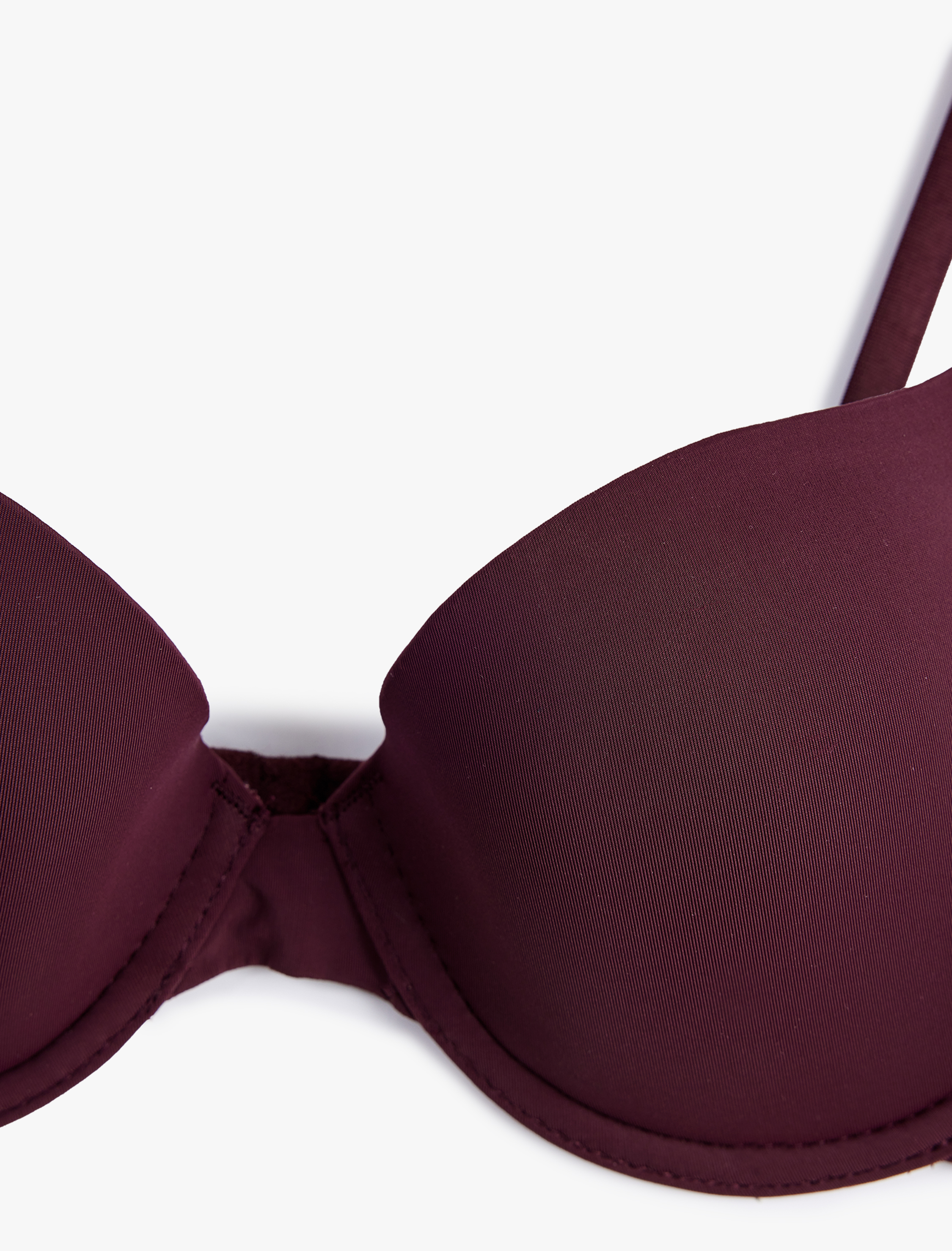   Rahat Kalıp Dolgulu Kaplı Balenli Push Up Sütyen