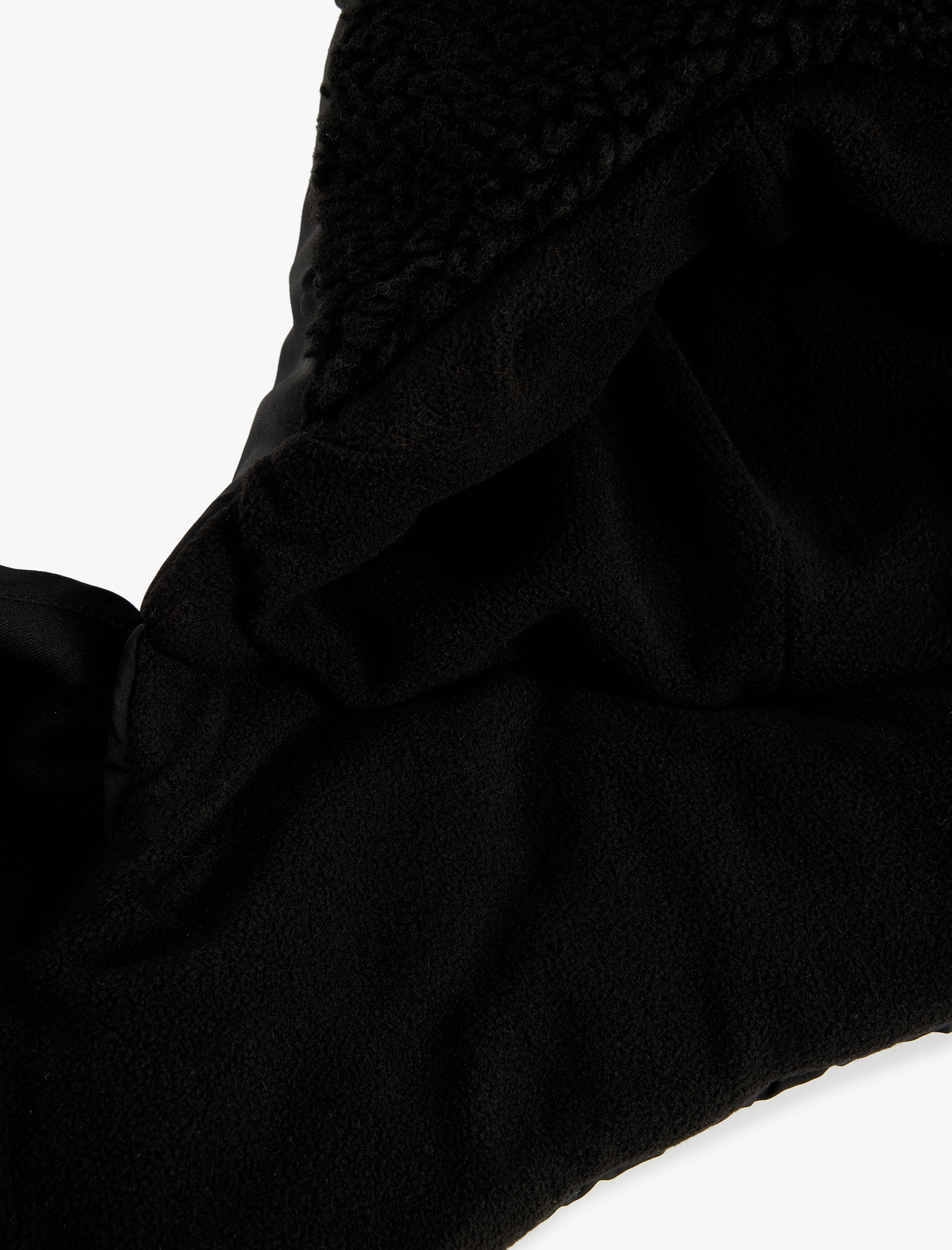  Erkek Çıtçıt Düğmeli Peluş Detaylı Kar Şapkası